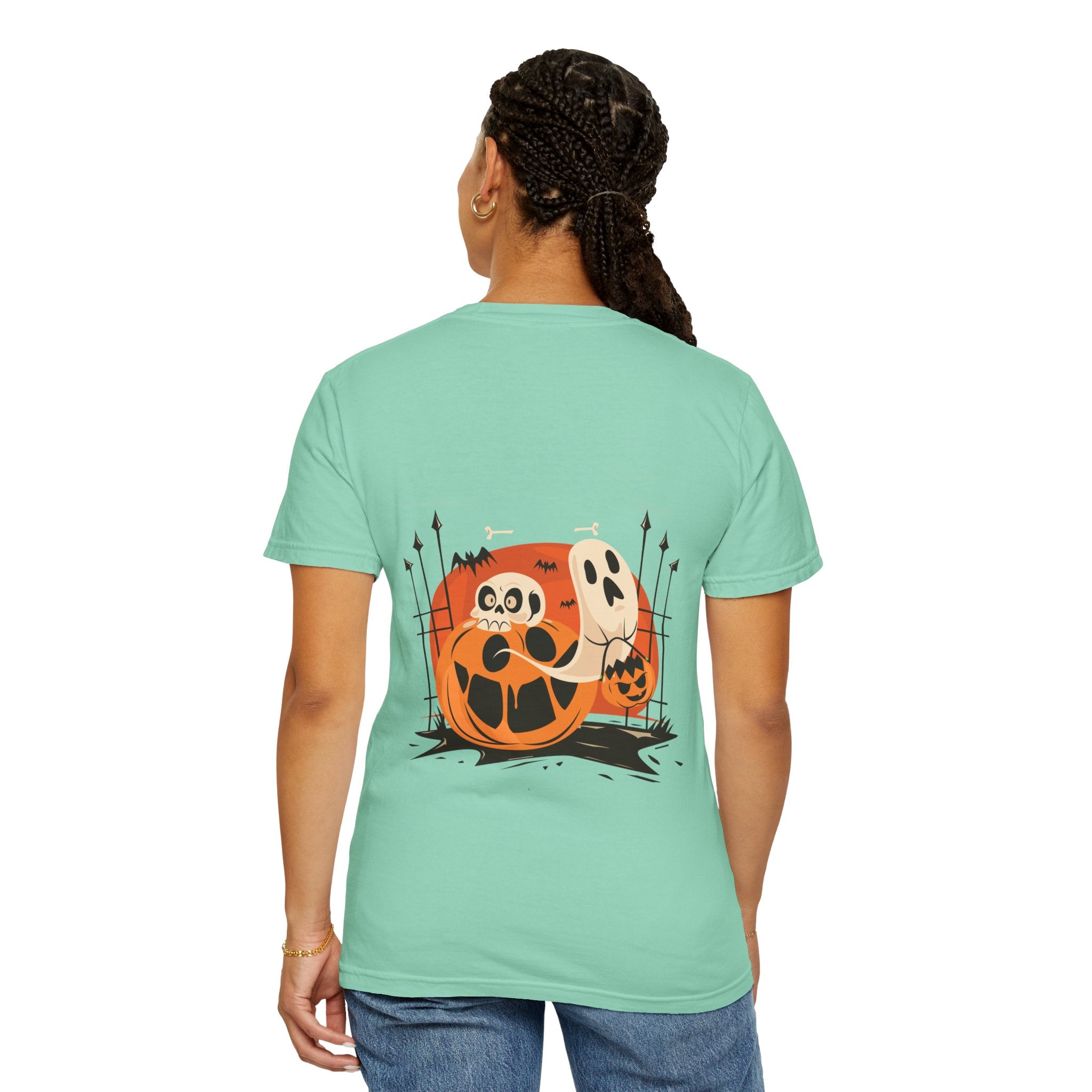 Halloween with Pumpkins | Unisex Garment-Dyed T-shirt