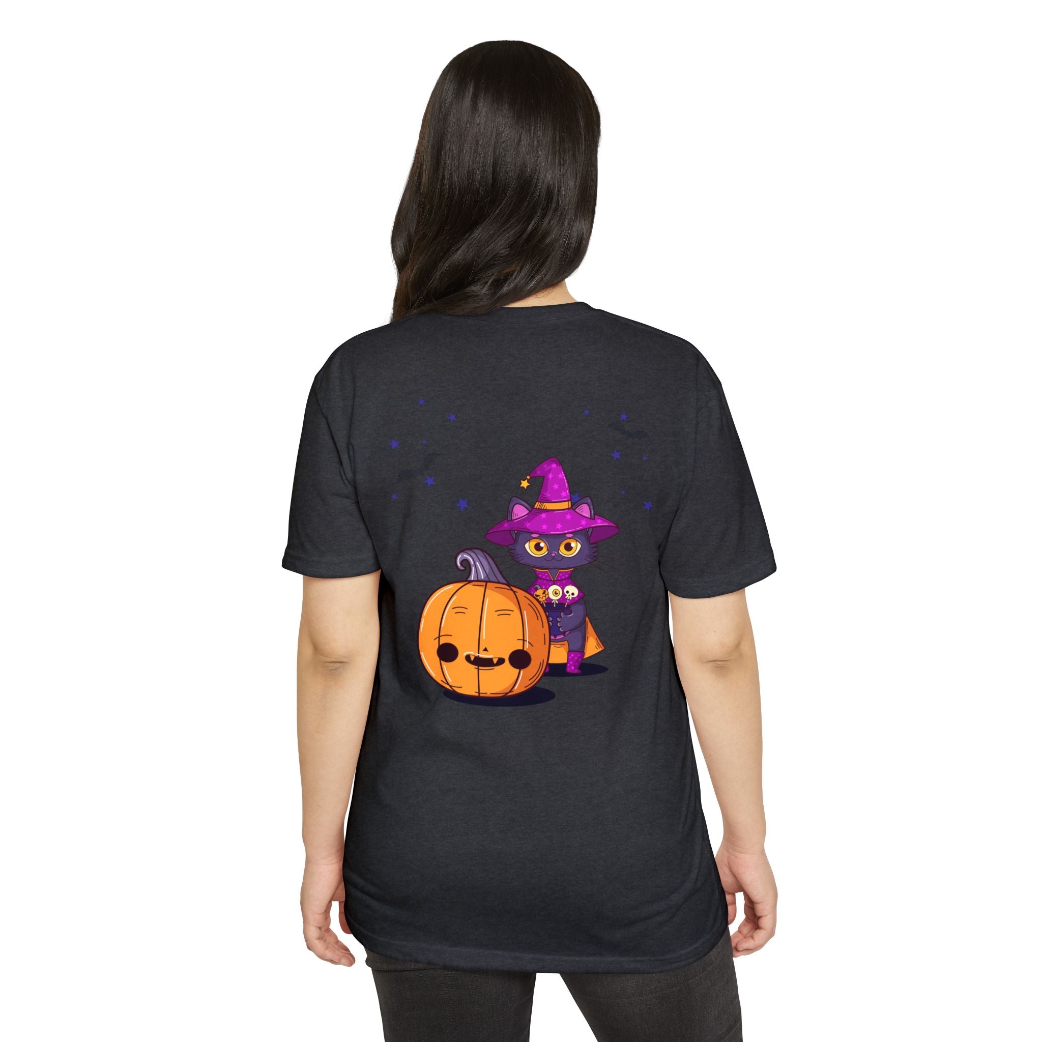 Halloween with Witch's Cats | Unisex CVC Jersey T-shirt