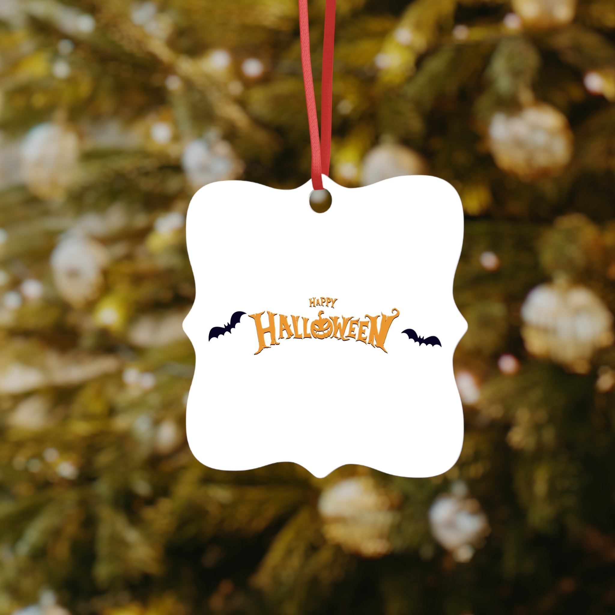 Halloween with Bats | Aluminum Ornaments