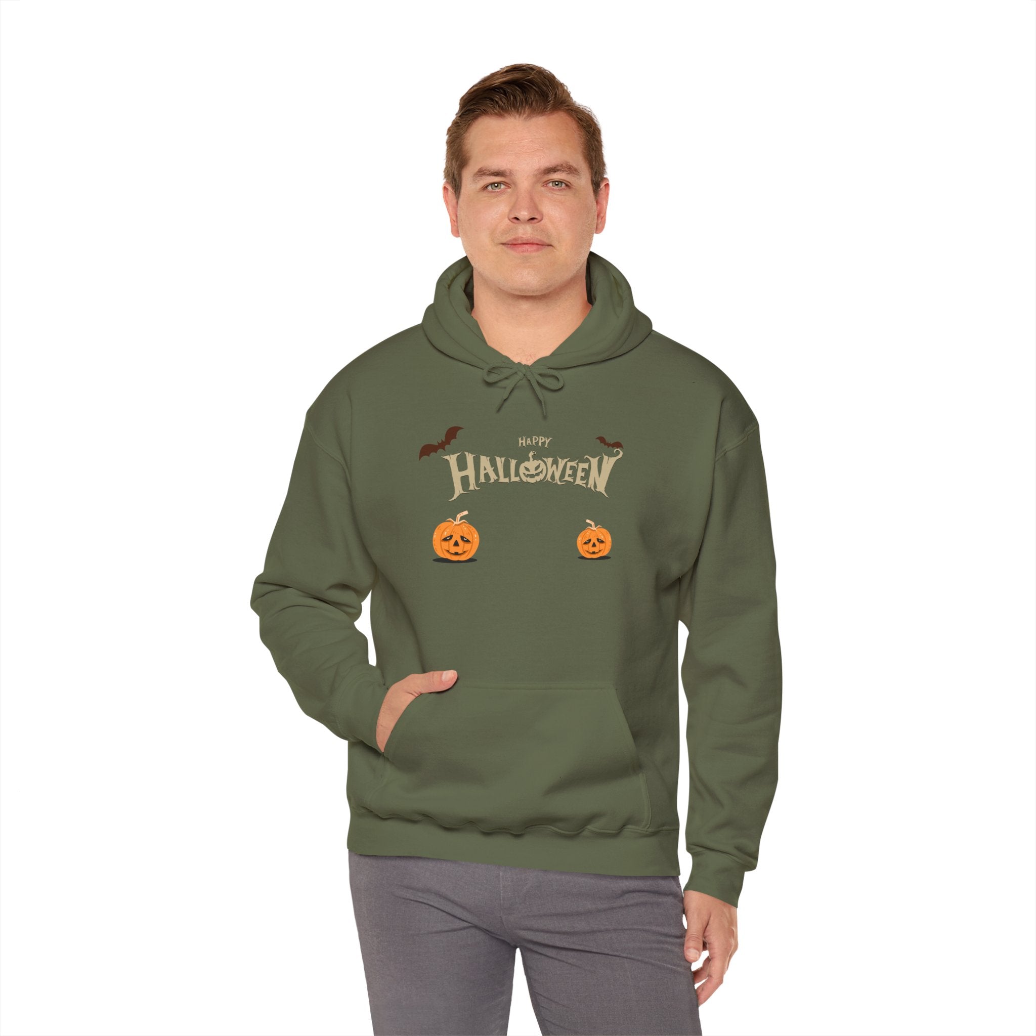 Halloween with Pumpkins | Unisex Heavy Blend Hooded Sweatshirt