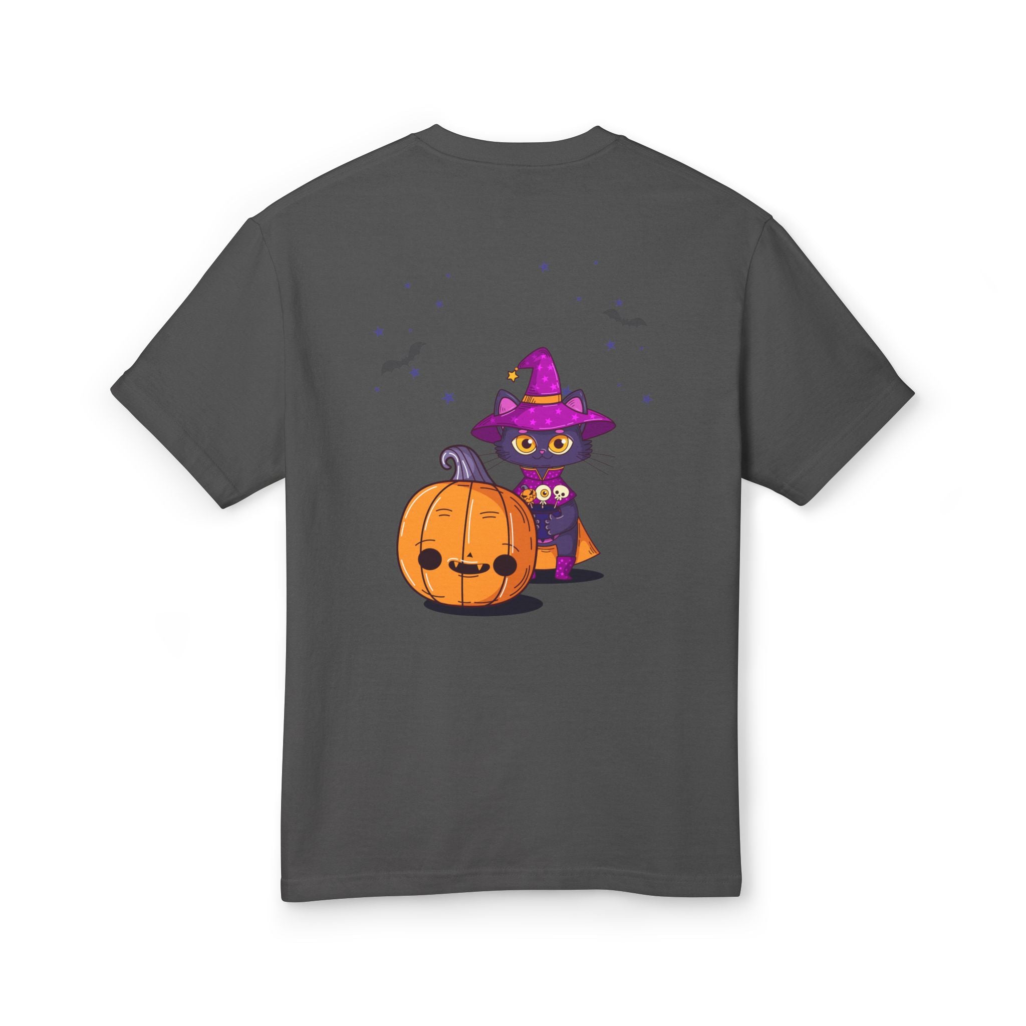 Halloween with Witch's Cats | Unisex Garment-Dyed Heavyweight Cotton Tee