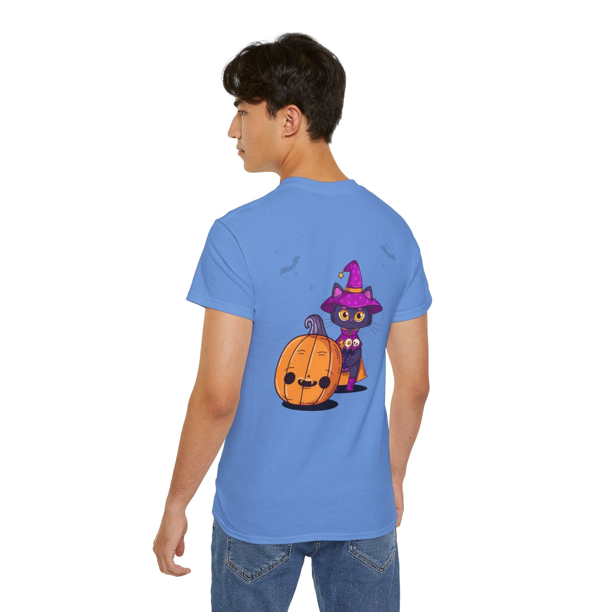 Halloween with Witch's Cats | Unisex Ultra Cotton Tee