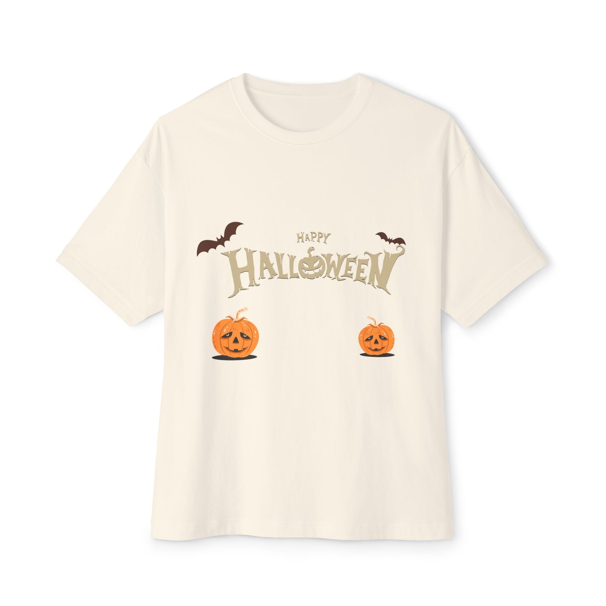 Halloween with Pumpkins | Unisex Oversized Boxy Tee