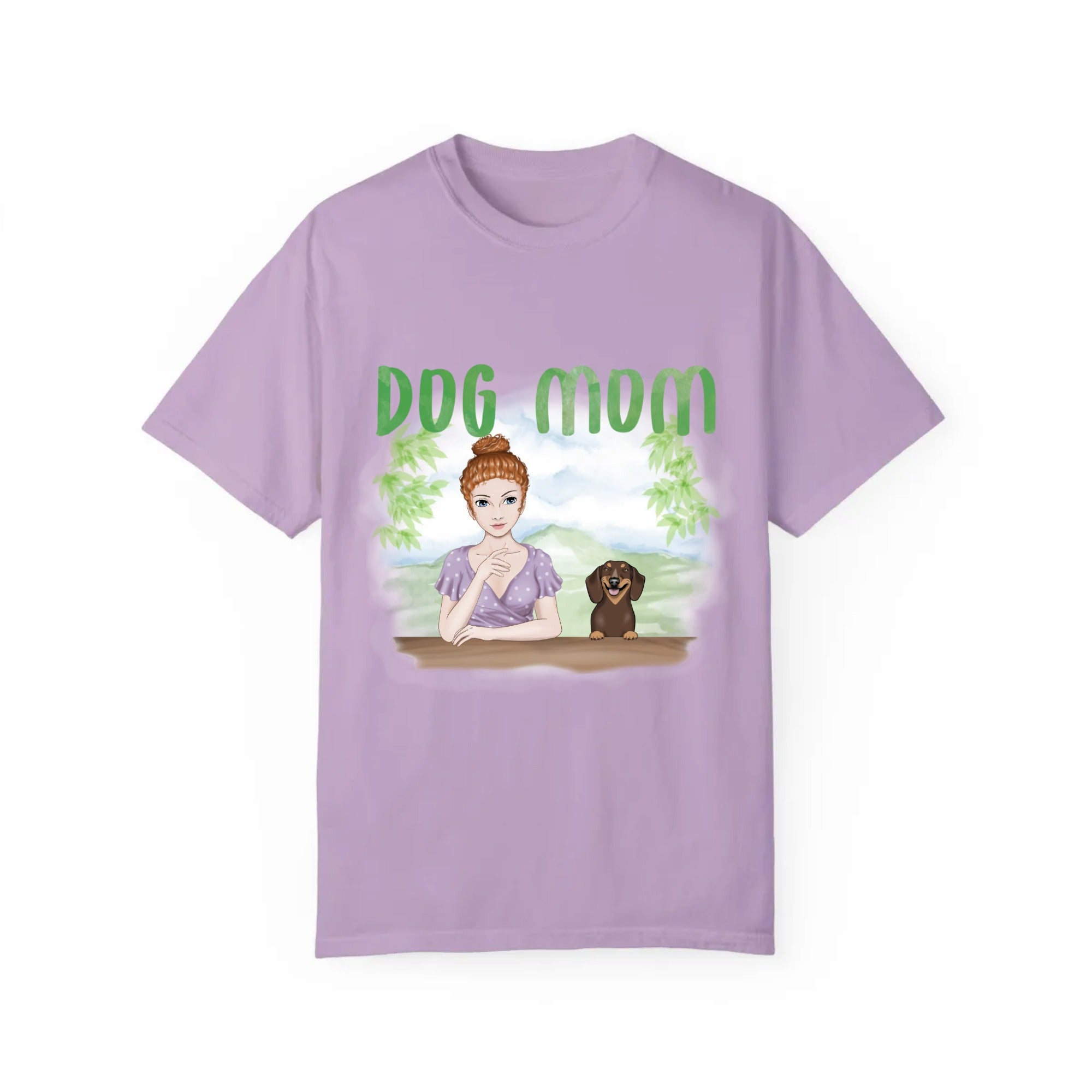 DOG MOM | Unisex Garment-Dyed T-shirt