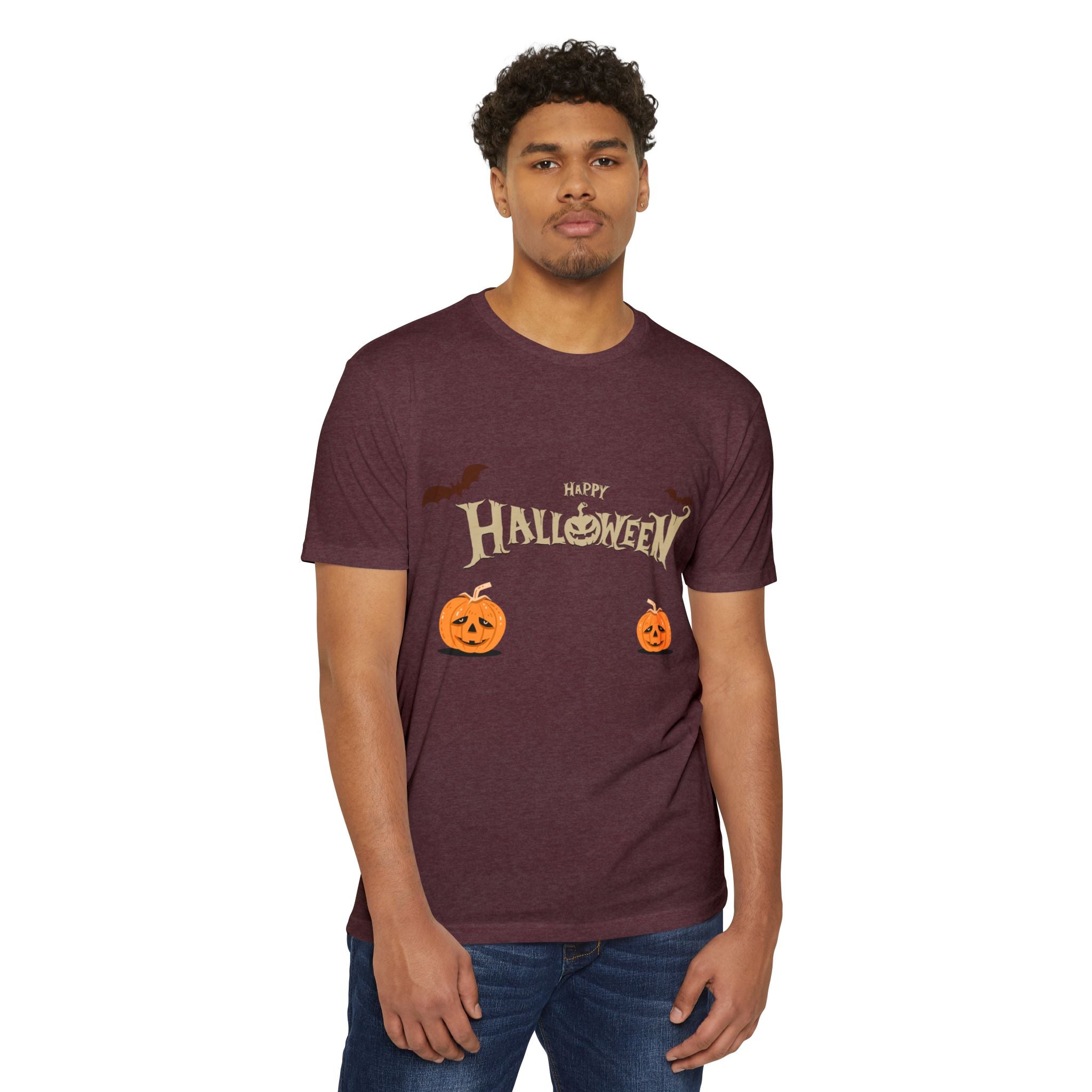 Halloween with Pumpkins | Unisex CVC Jersey T-shirt