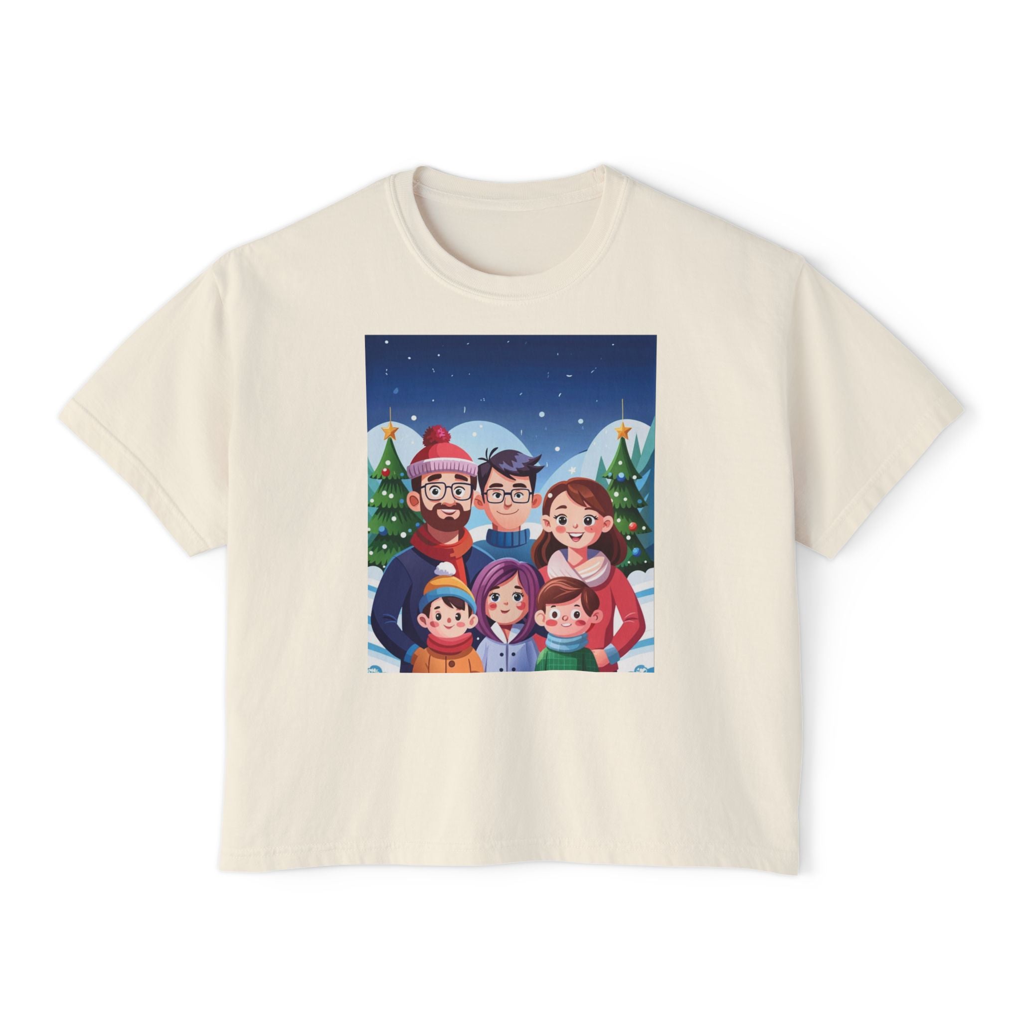 HAPPY CHRISTMAS DAY Women's Boxy Tee