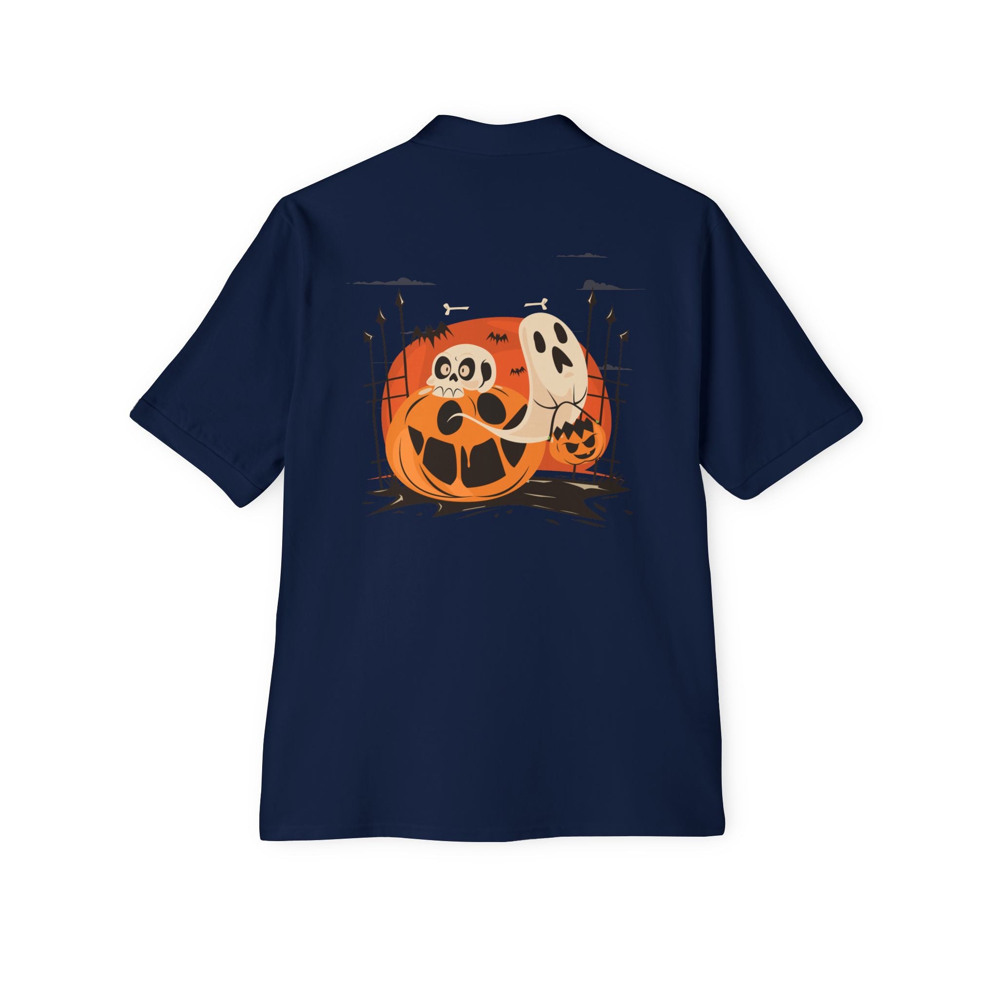 Halloween with Pumpkins | Men's Piqué Polo