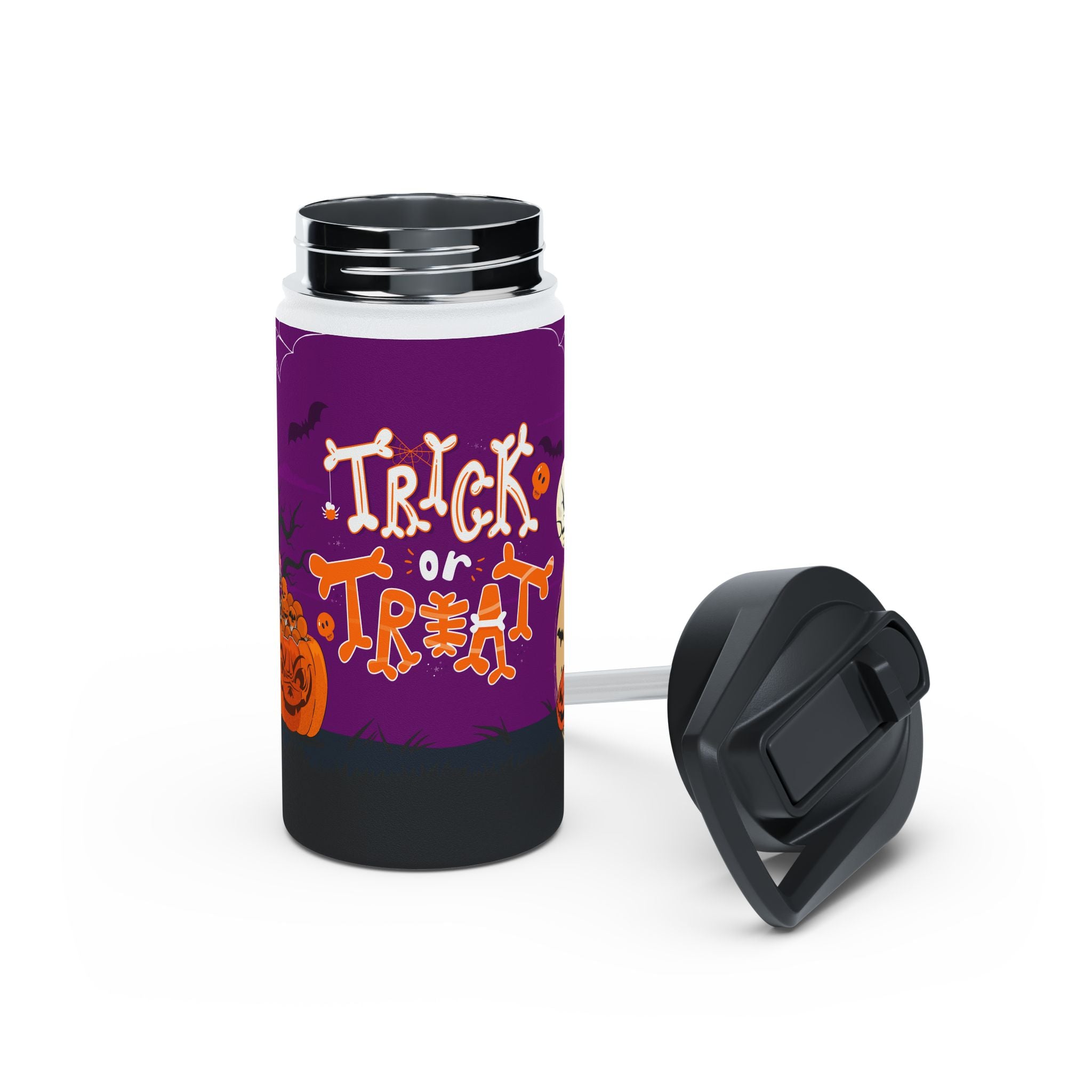 Halloween Trick or Treat | Stainless Steel Water Bottle, Standard Lid