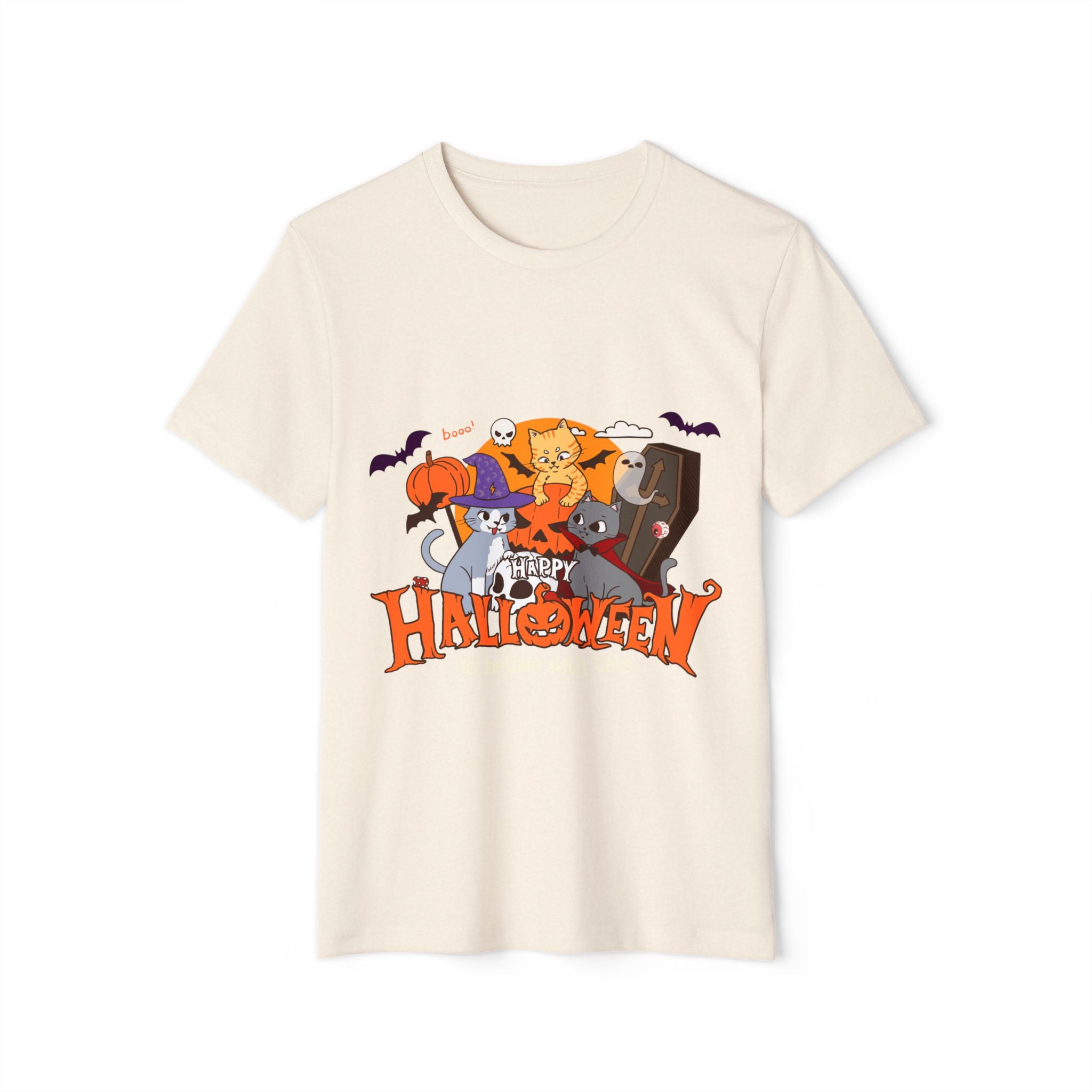 Halloween is Better with Cats | Unisex Recycled Organic T-Shirt
