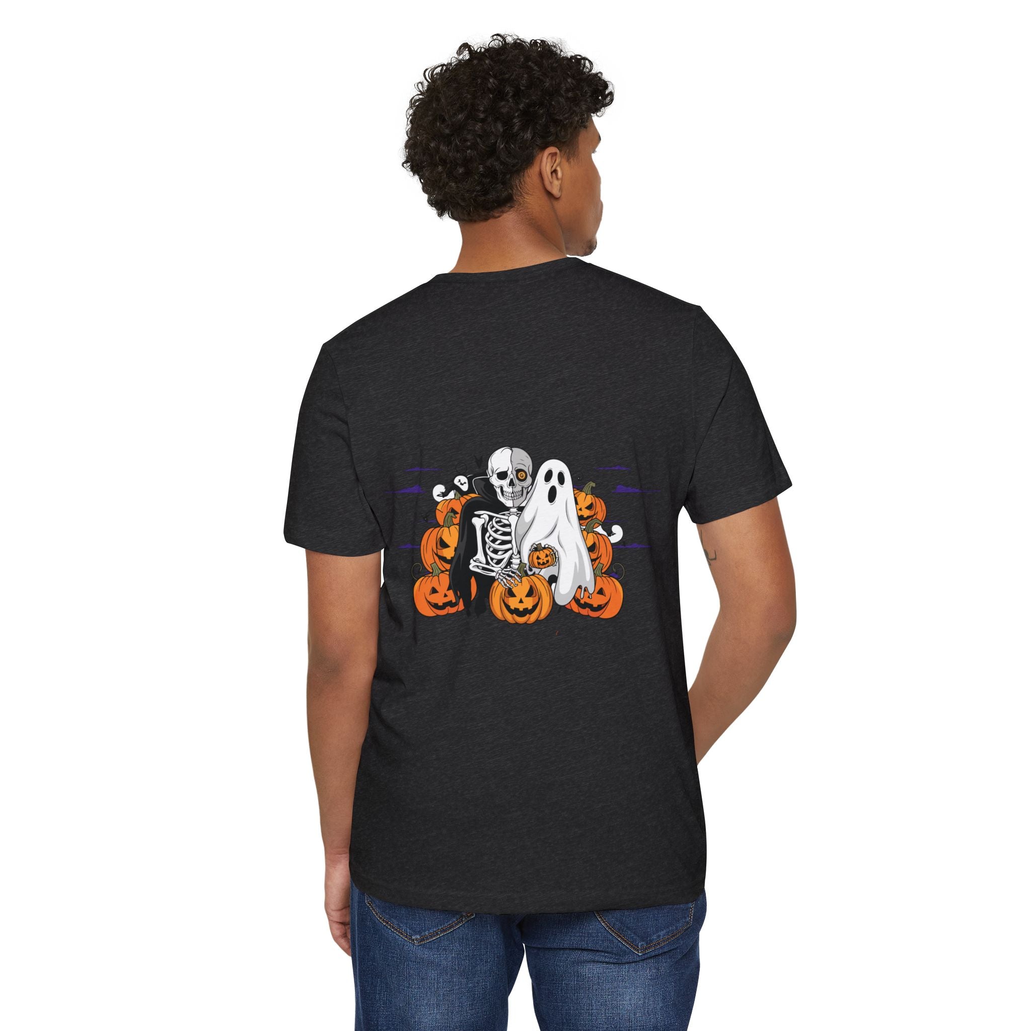 Halloween with Bats | Unisex Recycled Organic T-Shirt