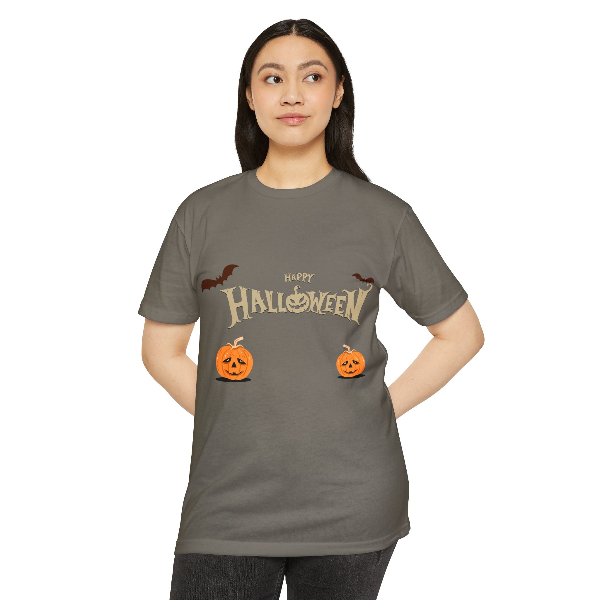 Halloween with Pumpkins | Unisex CVC Jersey T-shirt