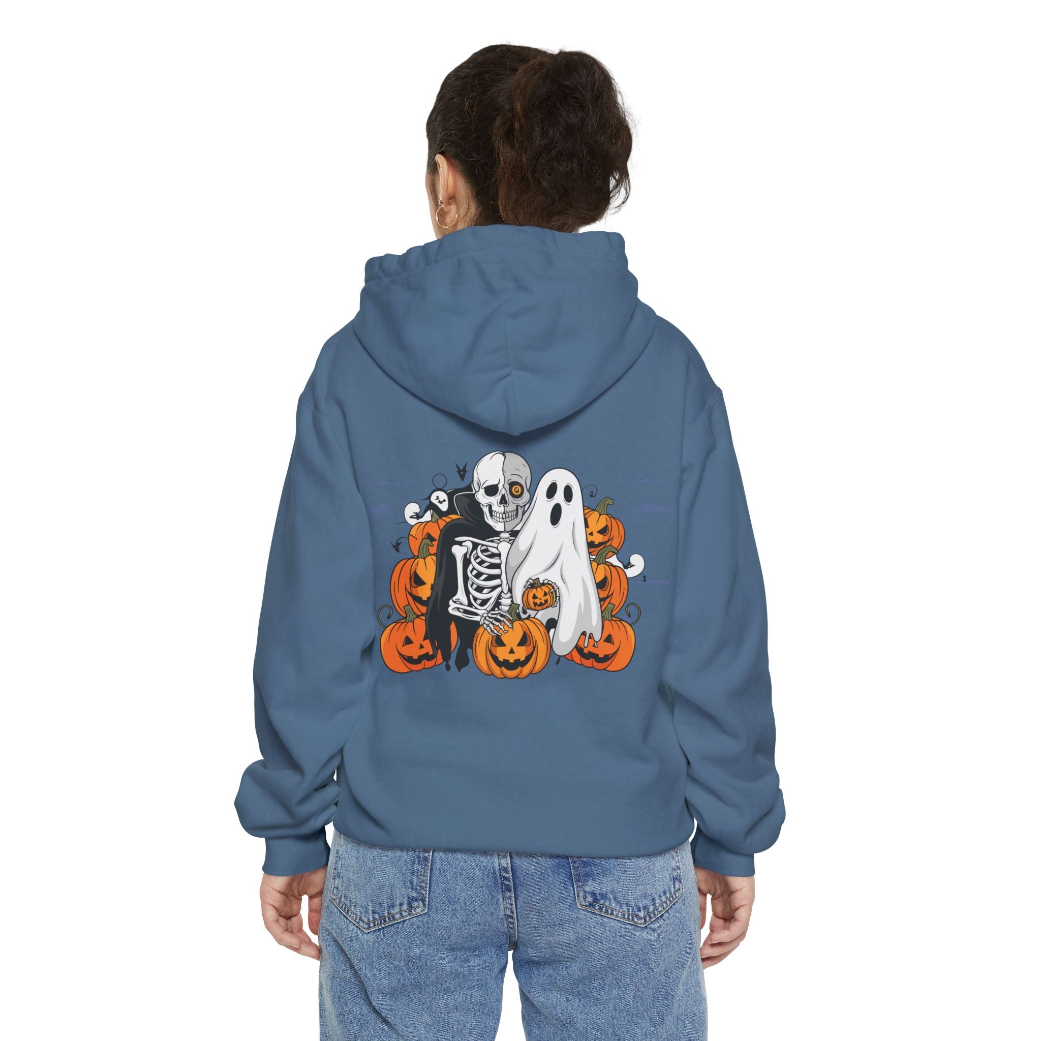 Halloween with Bats | Unisex Garment-Dyed Hoodie
