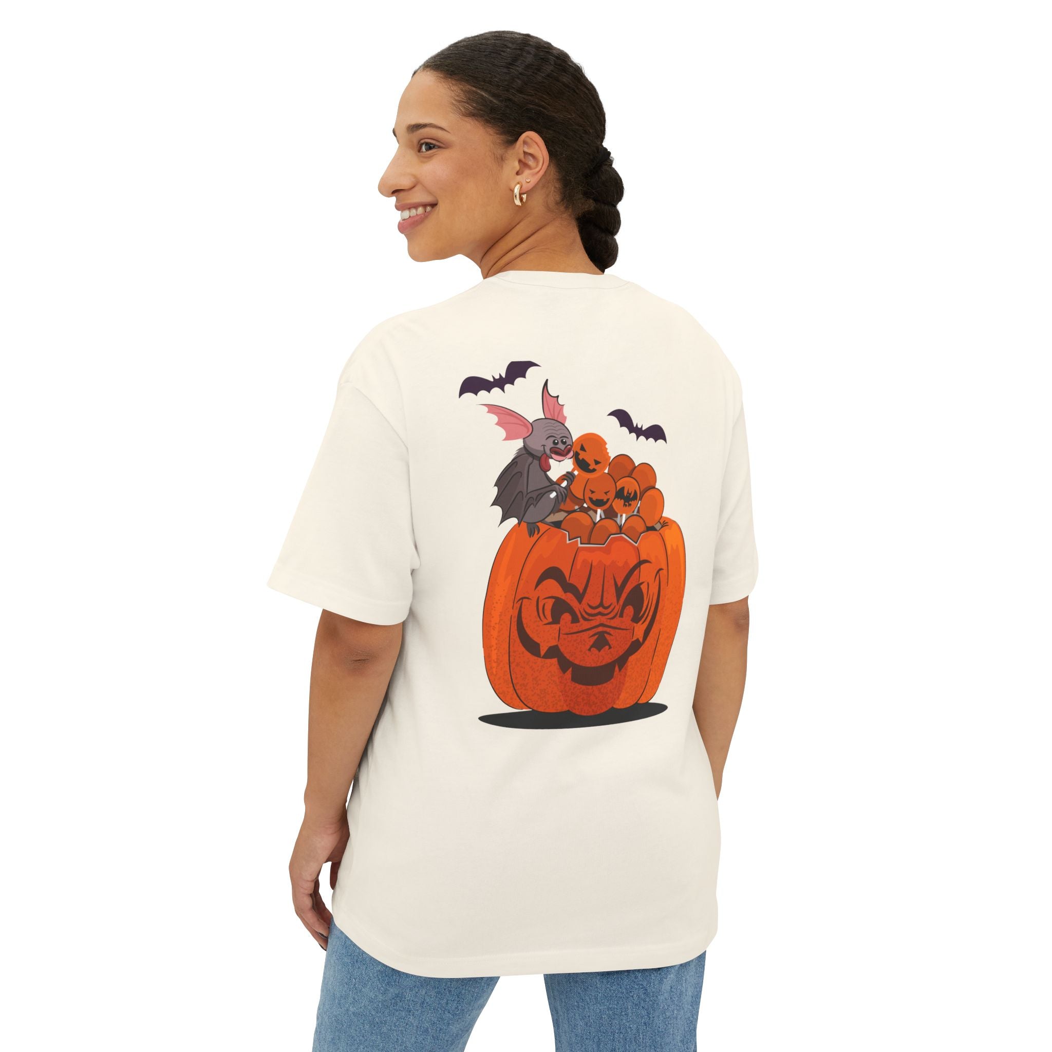 Halloween Trick or Treat | Unisex Oversized Boxy Tee