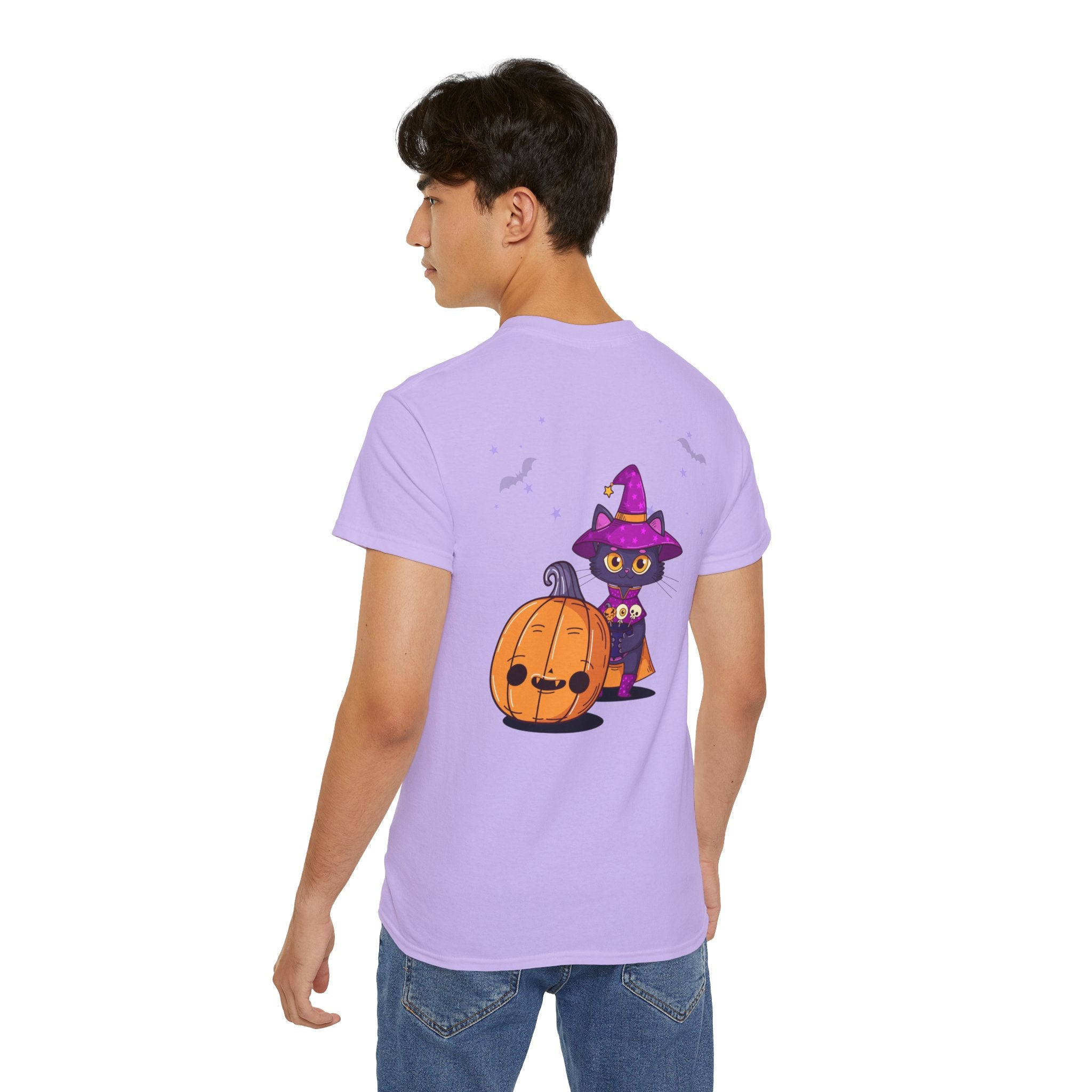 Halloween with Witch's Cats | Unisex Ultra Cotton Tee