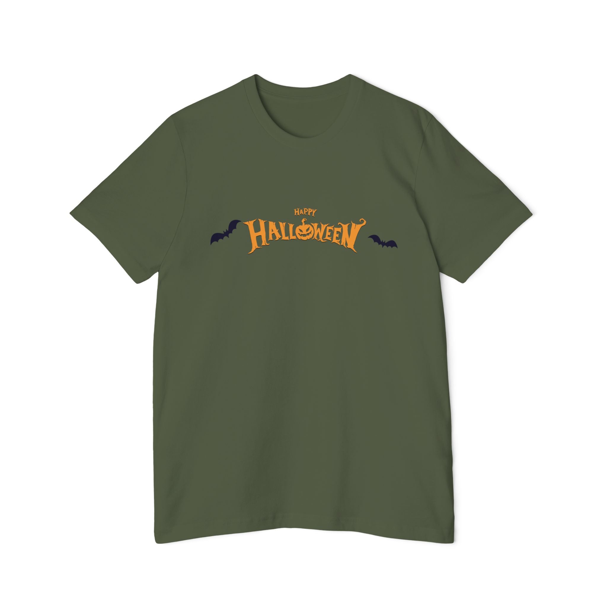 Halloween with Bats | USA-Made Unisex Short-Sleeve Jersey T-Shirt