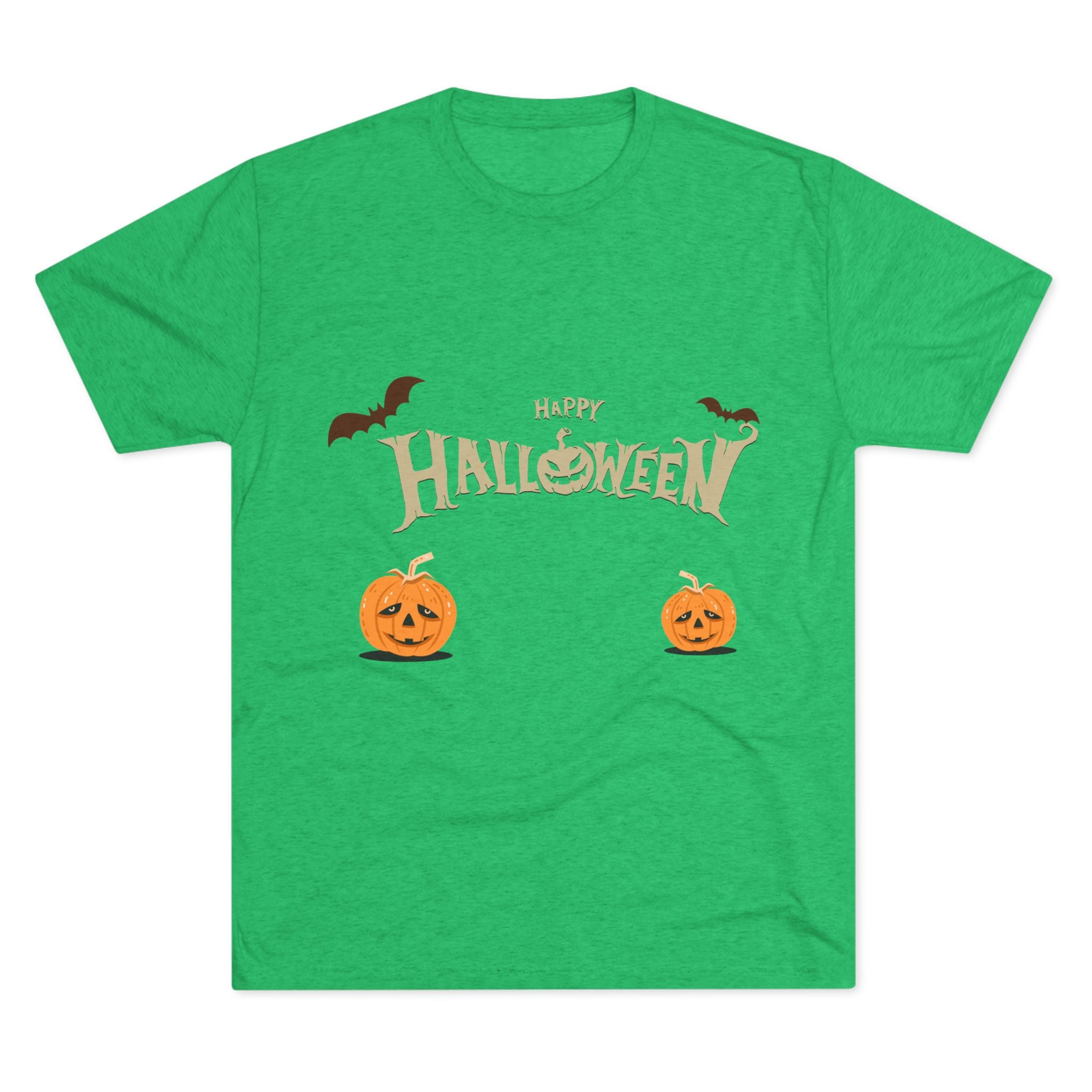 Halloween with Pumpkins | Unisex Tri-Blend Crew Tee
