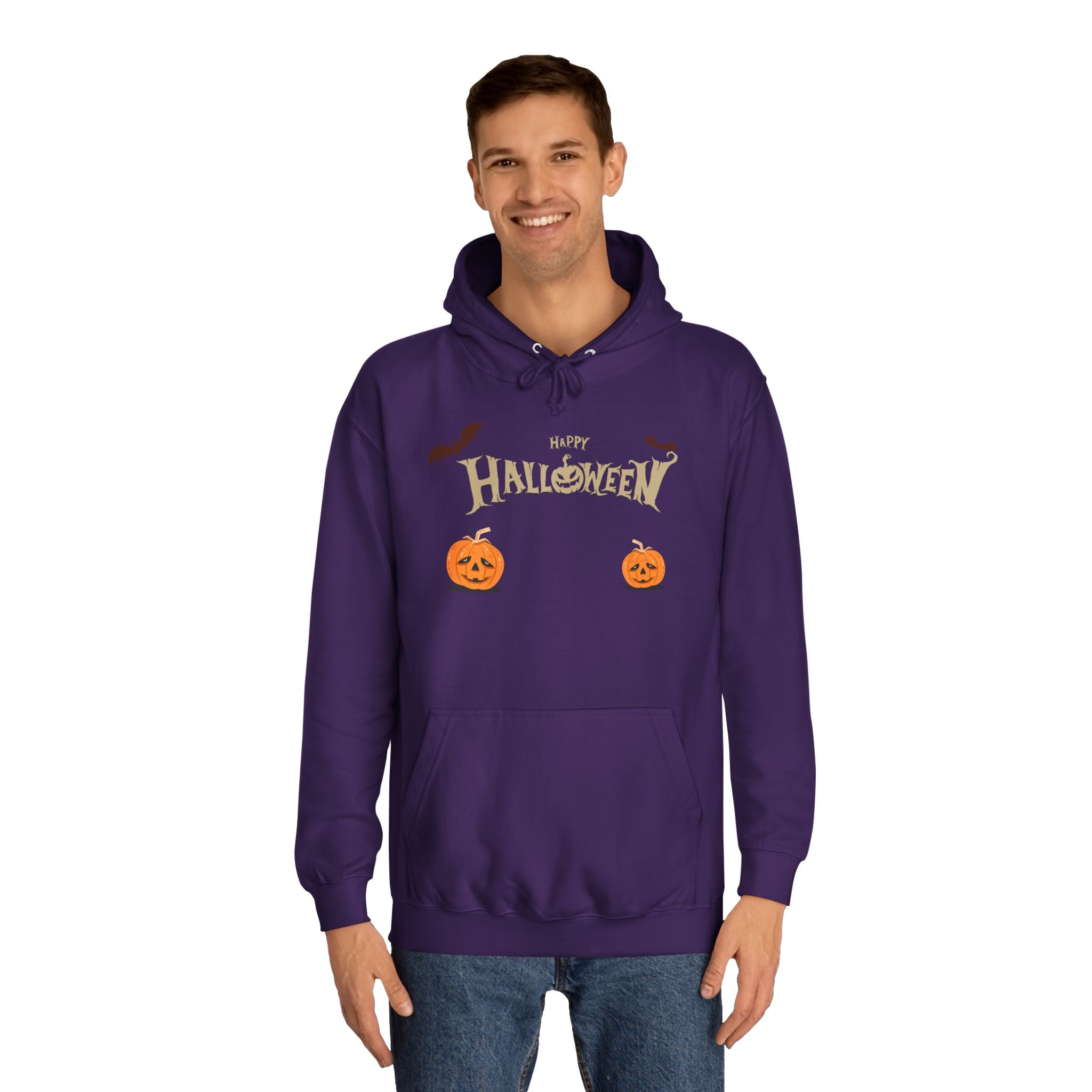 Halloween with Pumpkins | Unisex College Hoodie