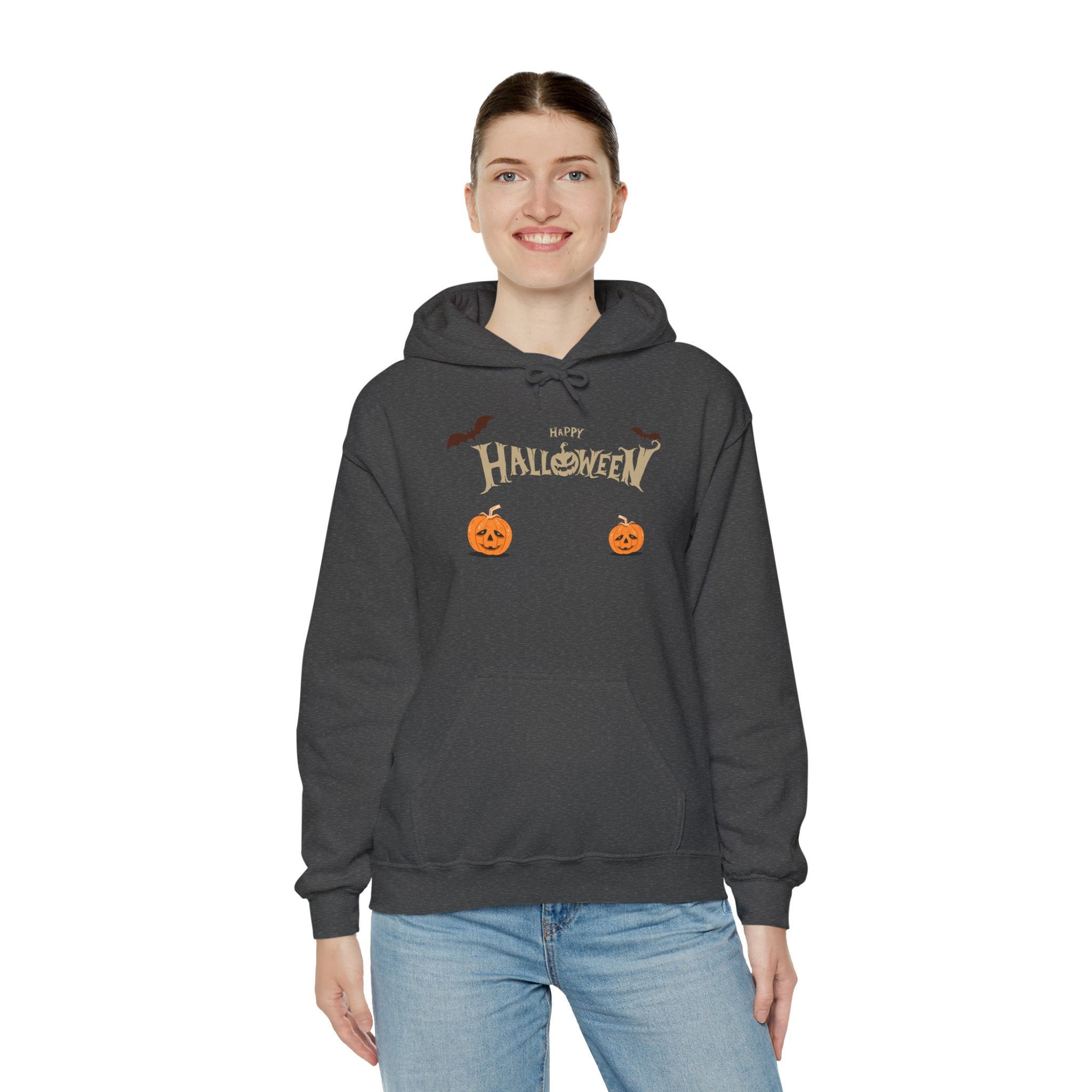 Halloween with Pumpkins | Unisex Heavy Blend Hooded Sweatshirt