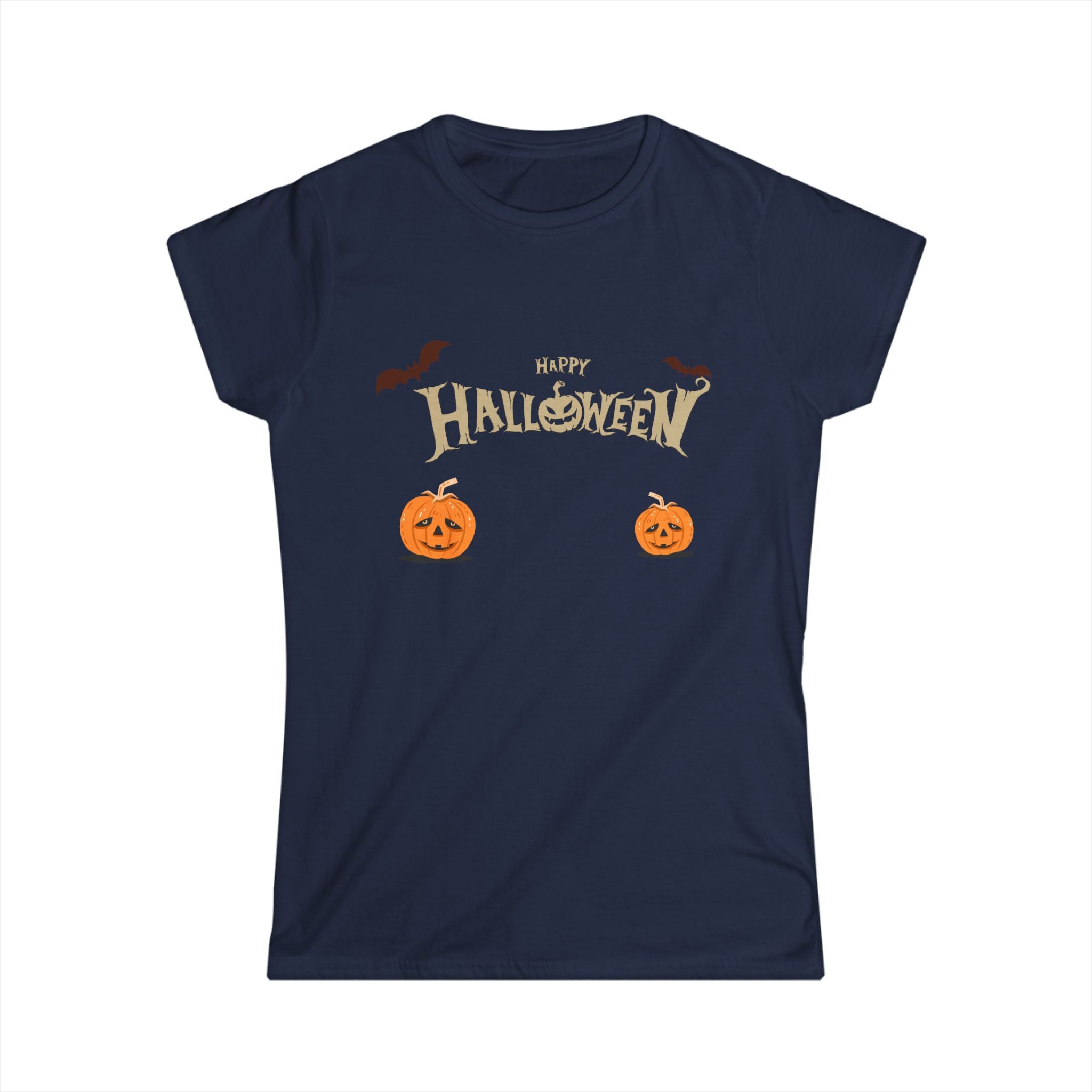 Halloween with Pumpkins | Women's Softstyle Tee