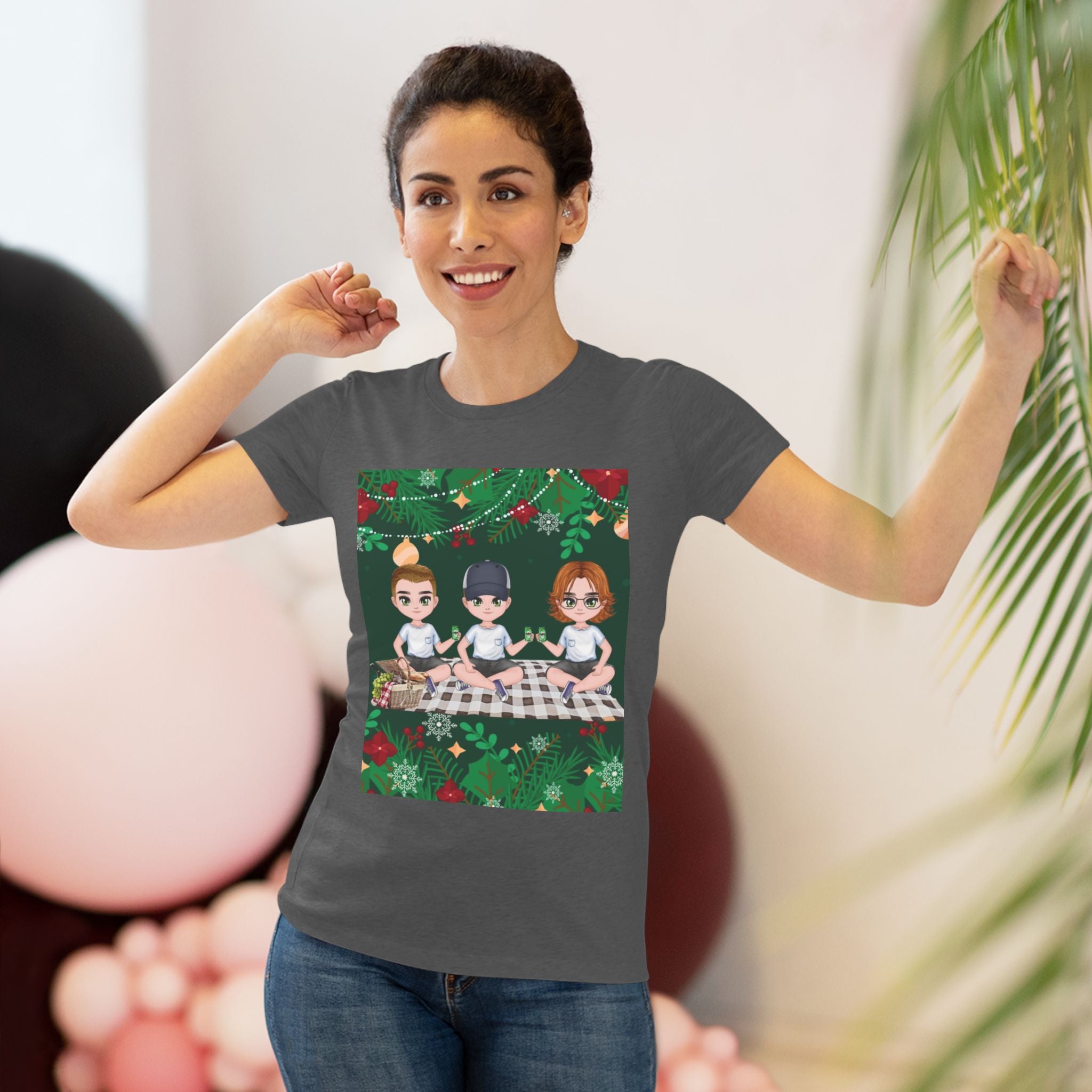 HAPPY CHRISTMAS DAY Women's Triblend Tee
