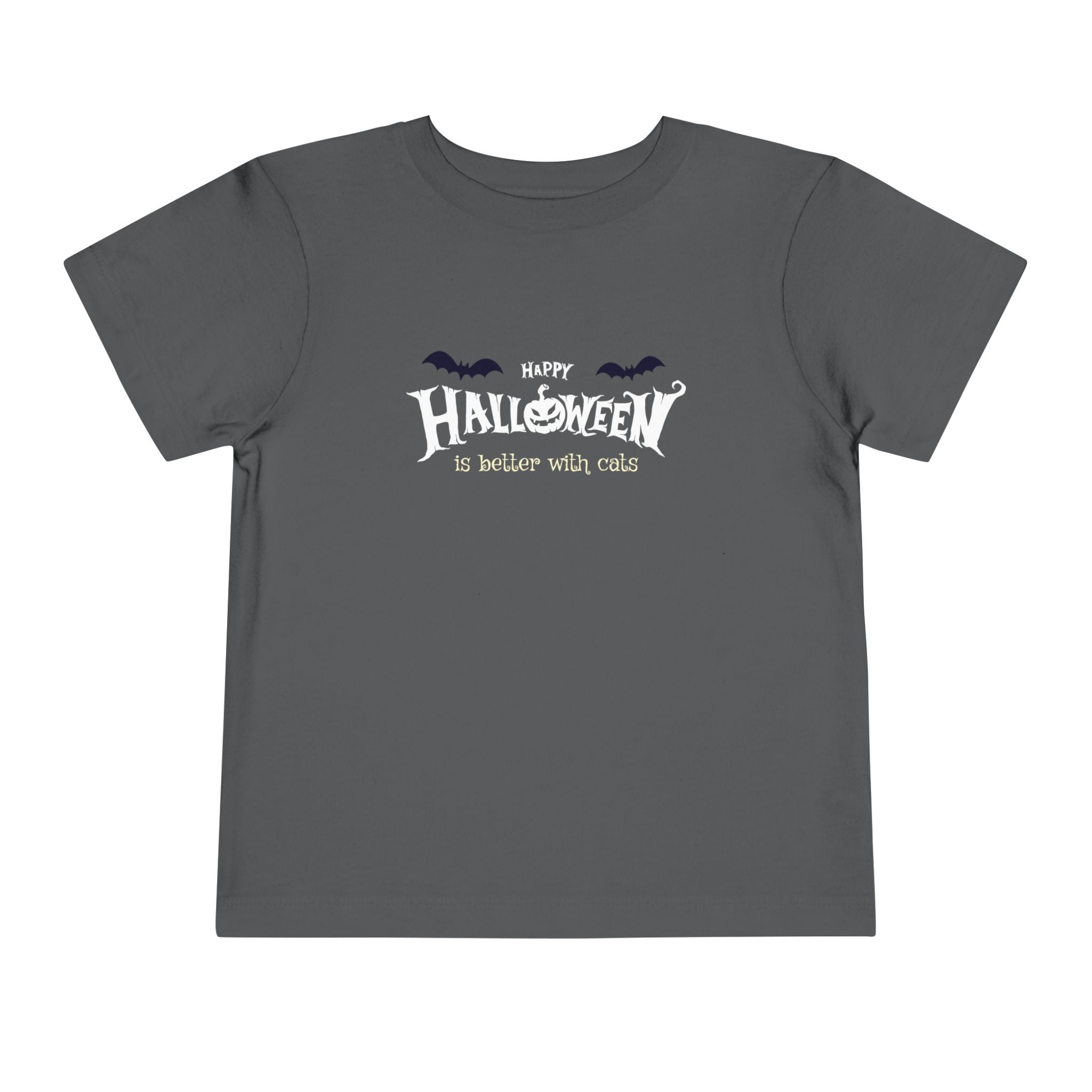 Halloween with Witch's Cats | Toddler Short Sleeve Tee