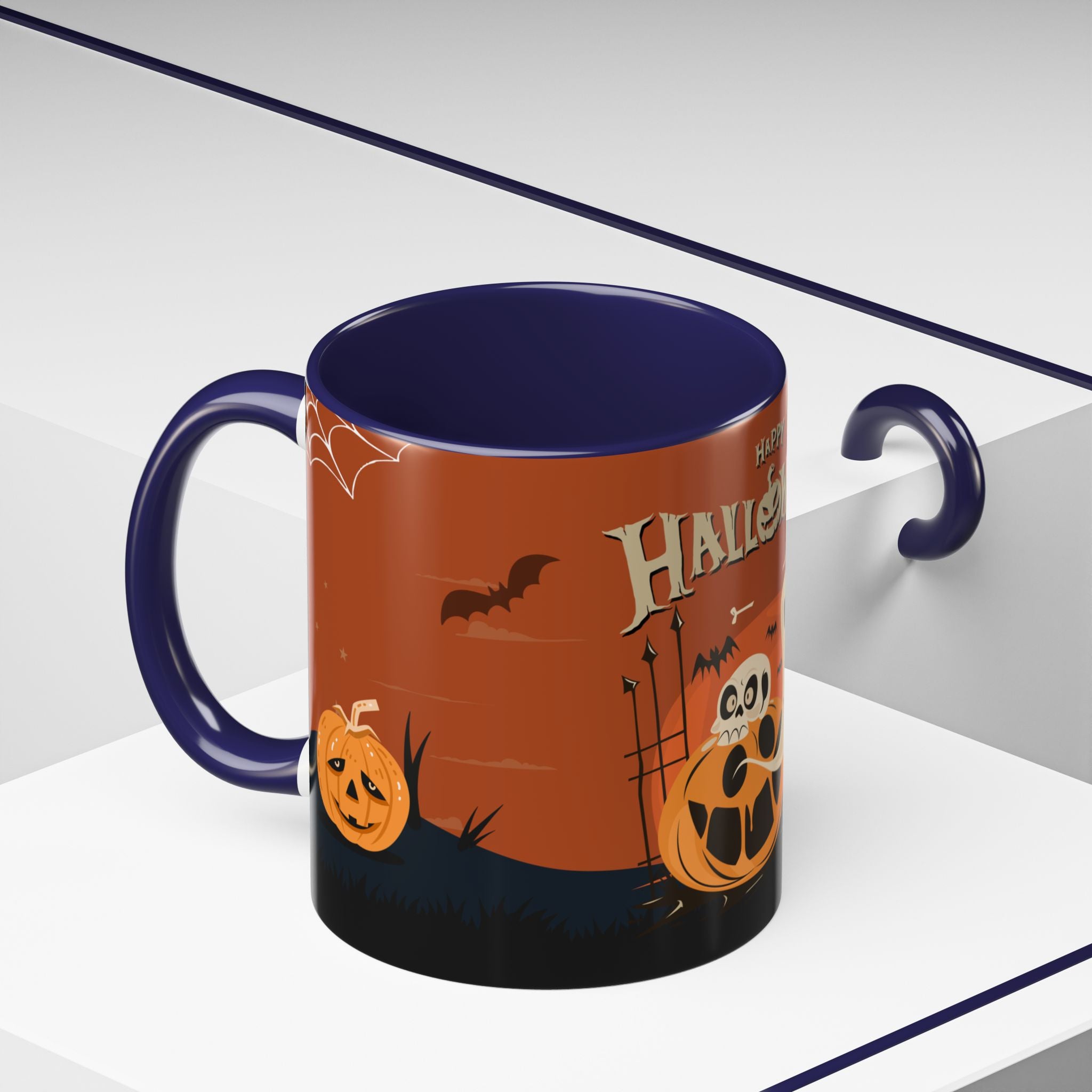 Happy Halloween with Pumpkin | Accent Coffee Mug