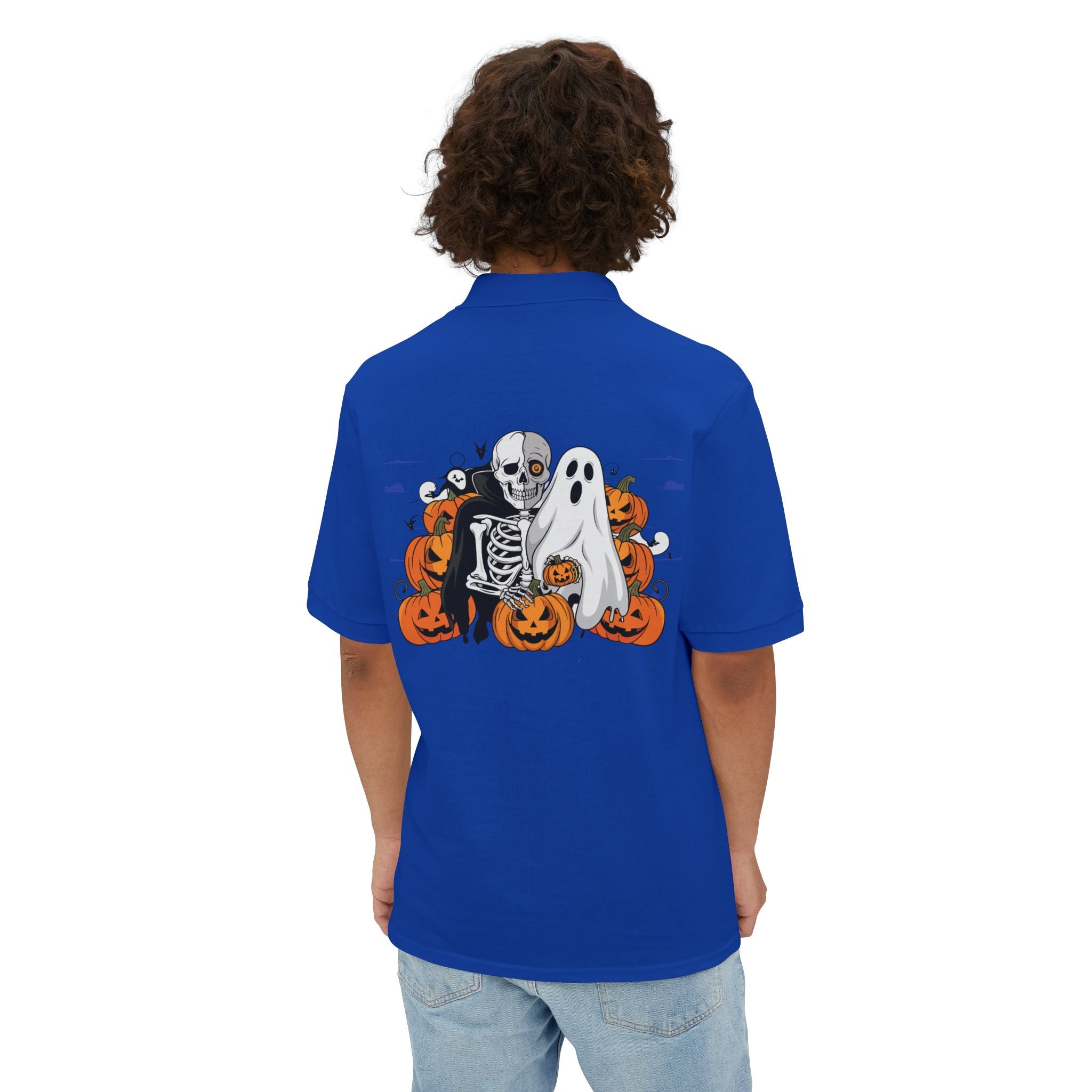 Halloween with Bats | Men's Piqué Polo