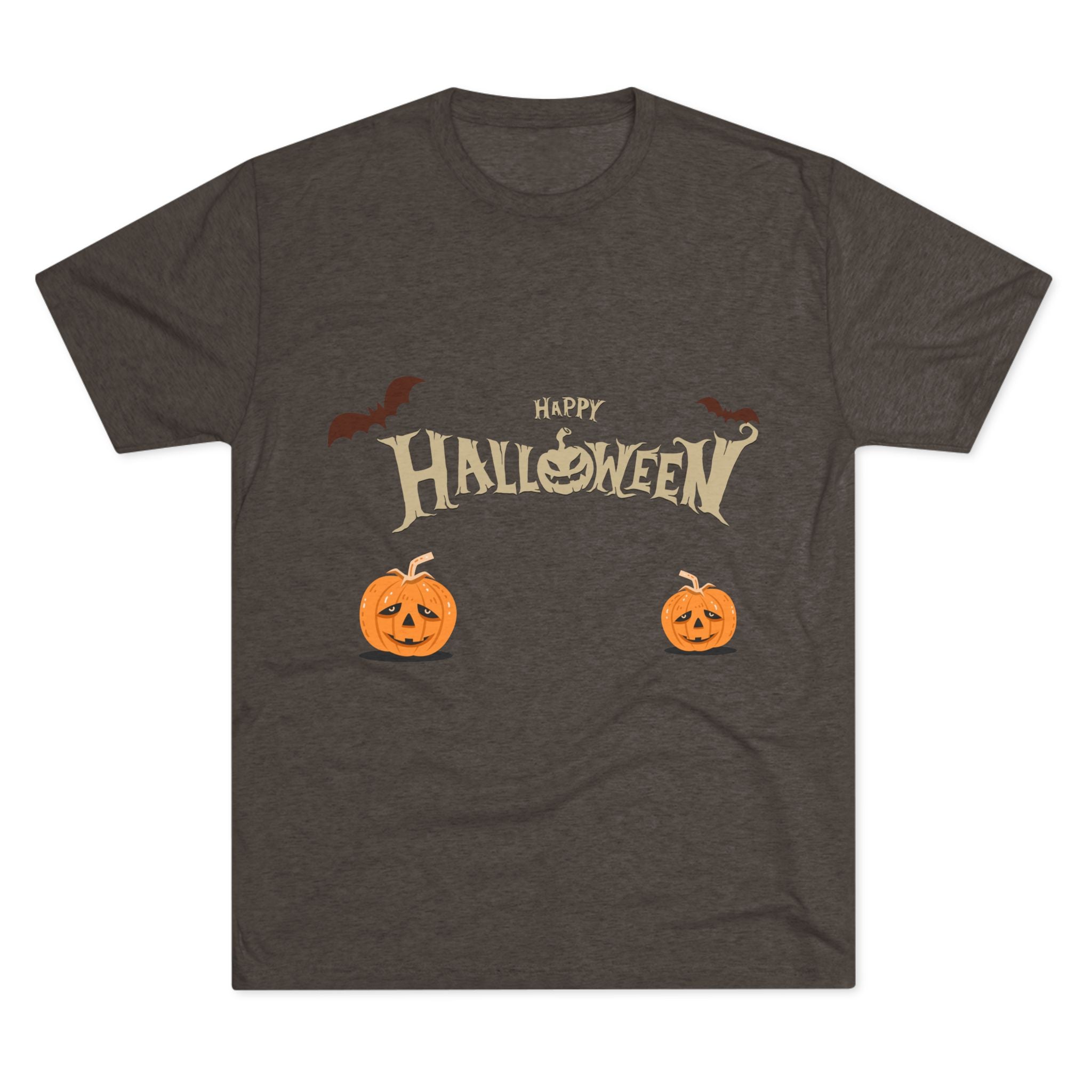 Halloween with Pumpkins | Unisex Tri-Blend Crew Tee