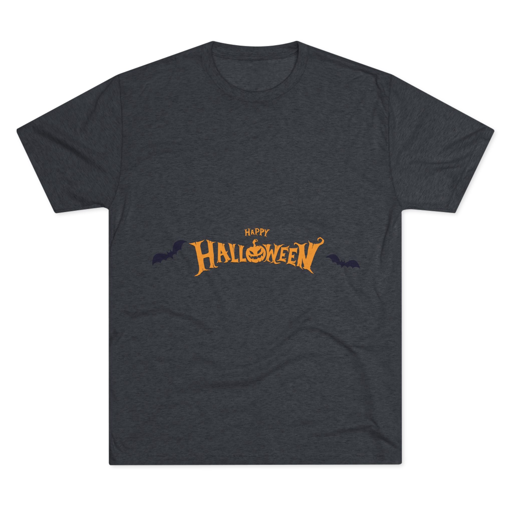 Halloween with Bats | Unisex Tri-Blend Crew Tee