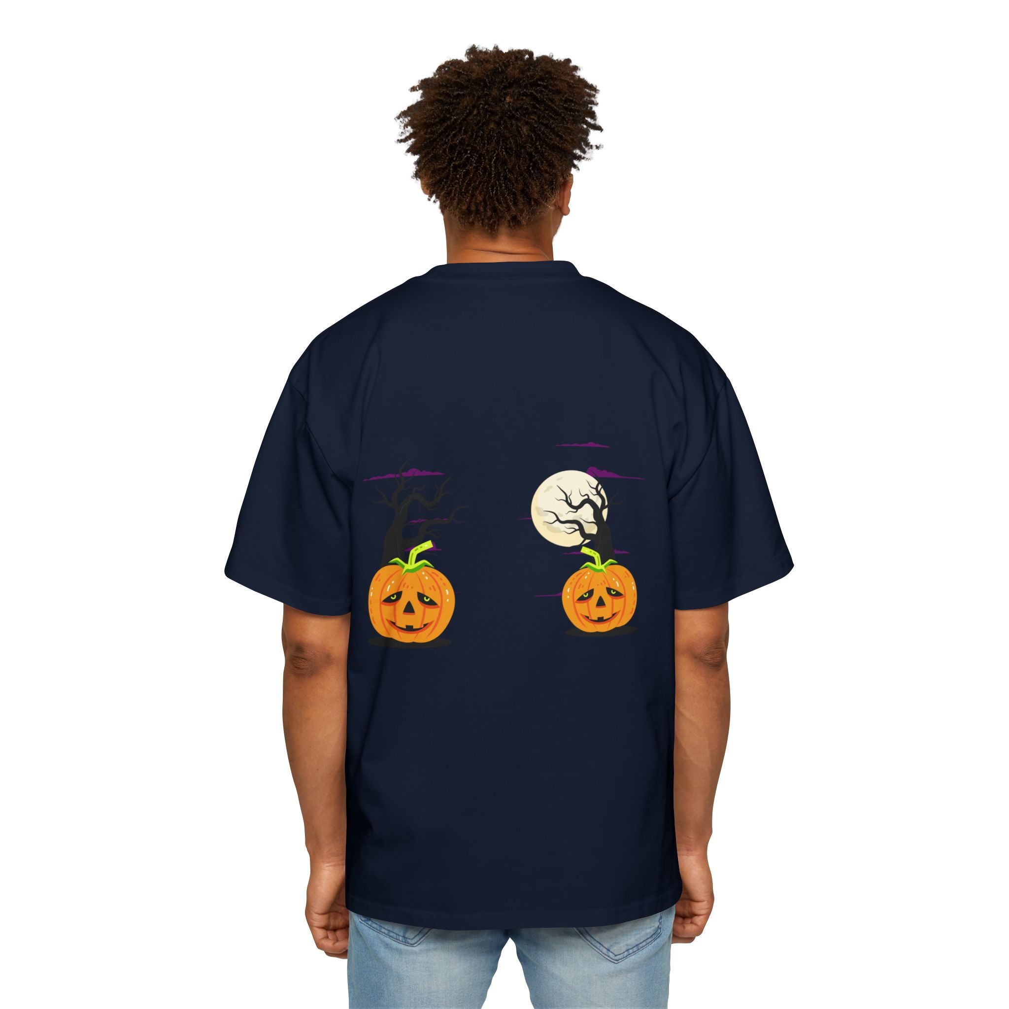 Halloween is Better with Cats | Men's Heavy Oversized Tee