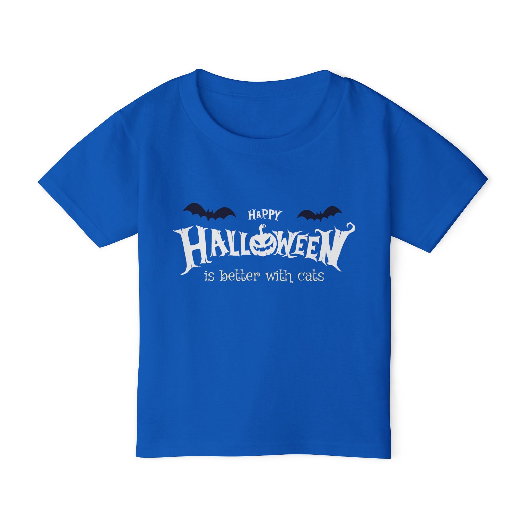 Halloween with Witch's Cats | Heavy Cotton Toddler T-shirt