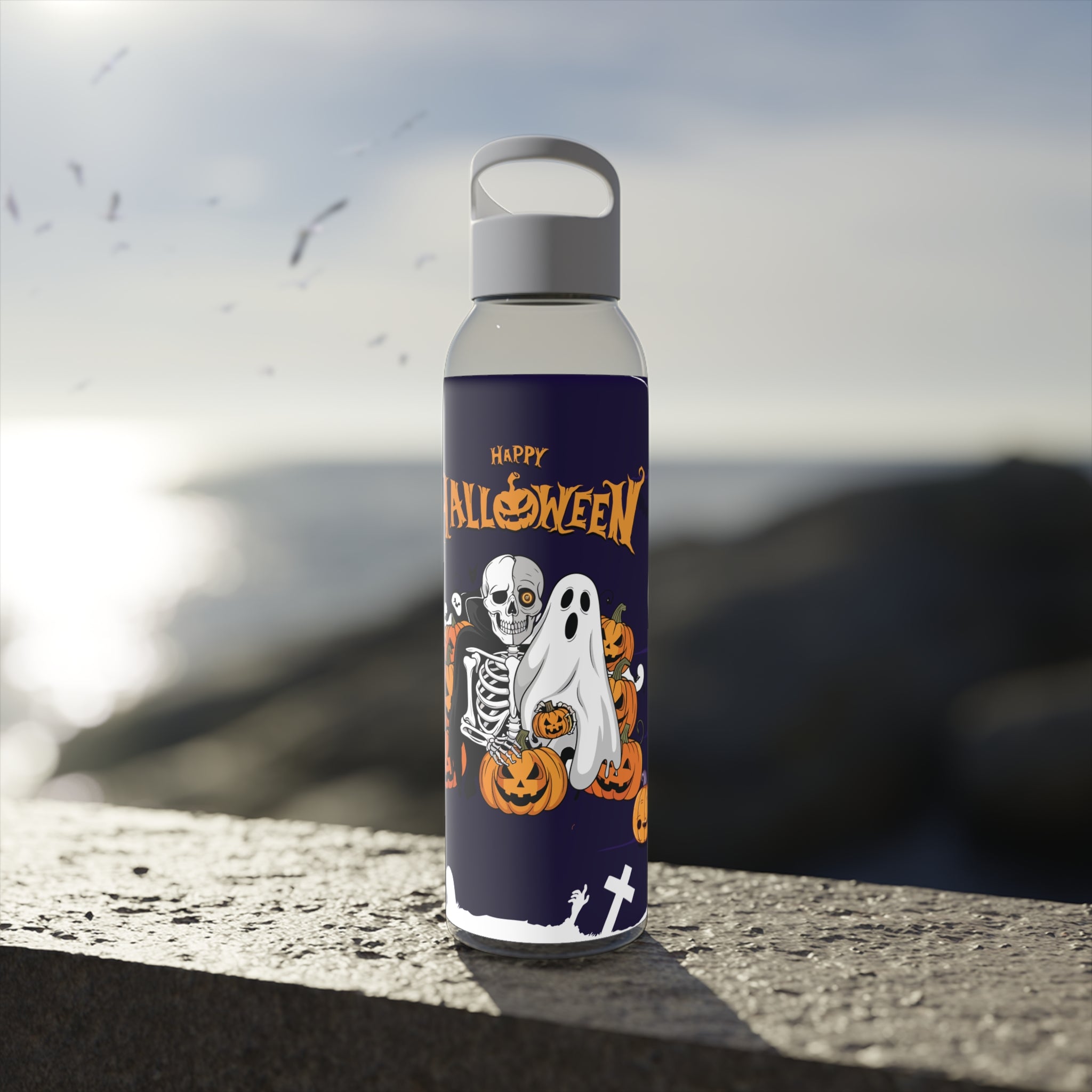 Halloween is Better with Skeleton | Sky Water Bottle