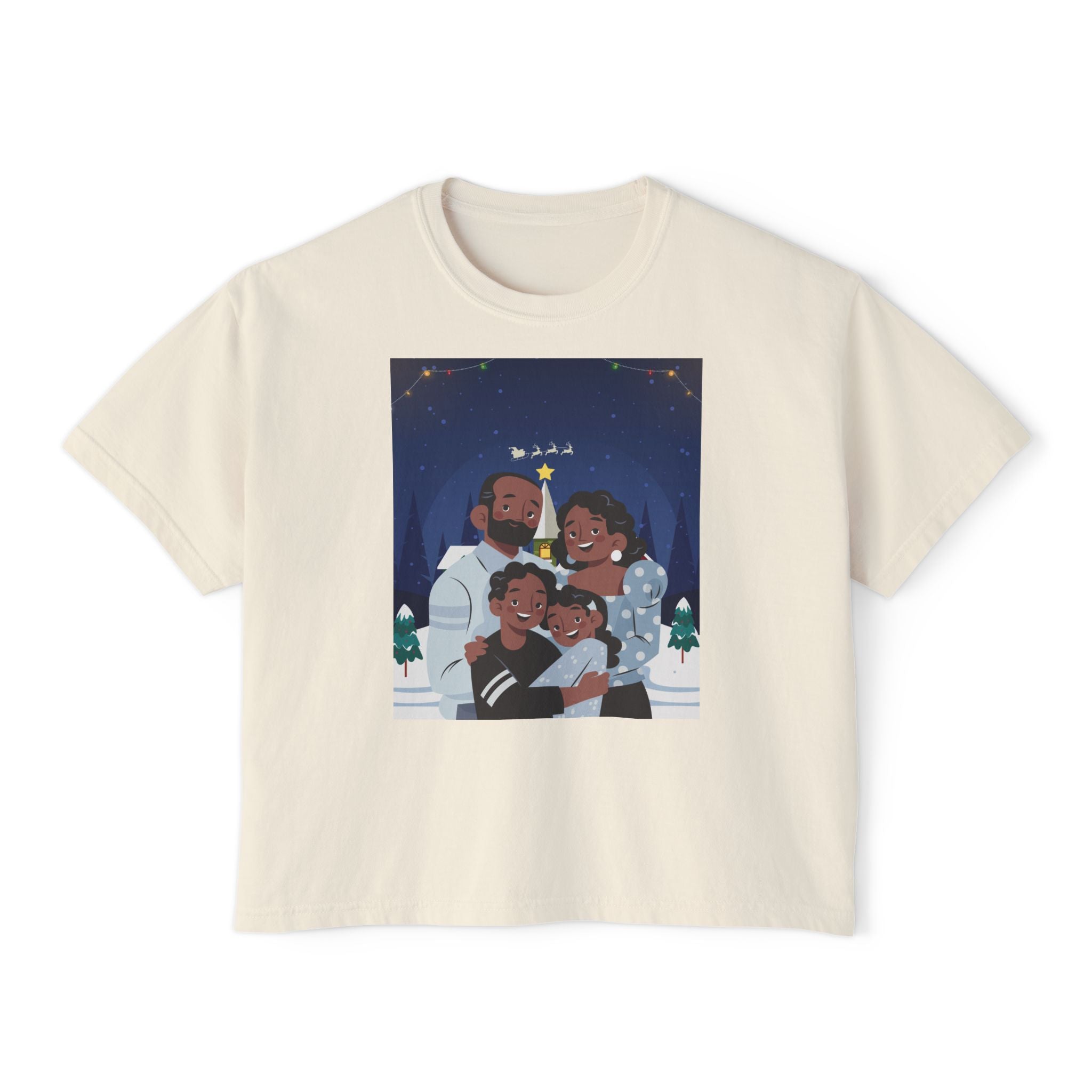 HAPPY CHRISTMAS DAY Women's Boxy Tee