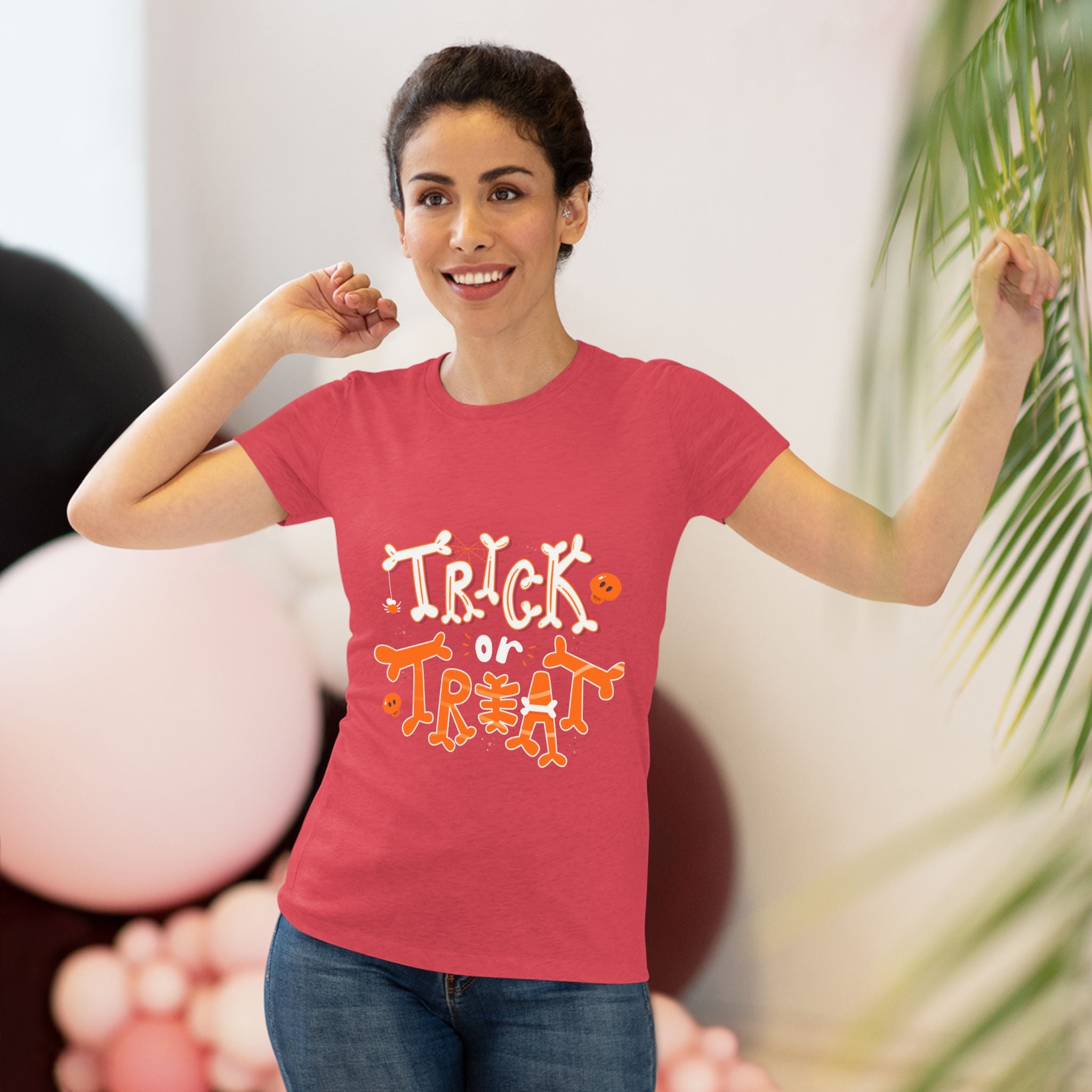 Halloween Trick or Treat | Women's Triblend Tee