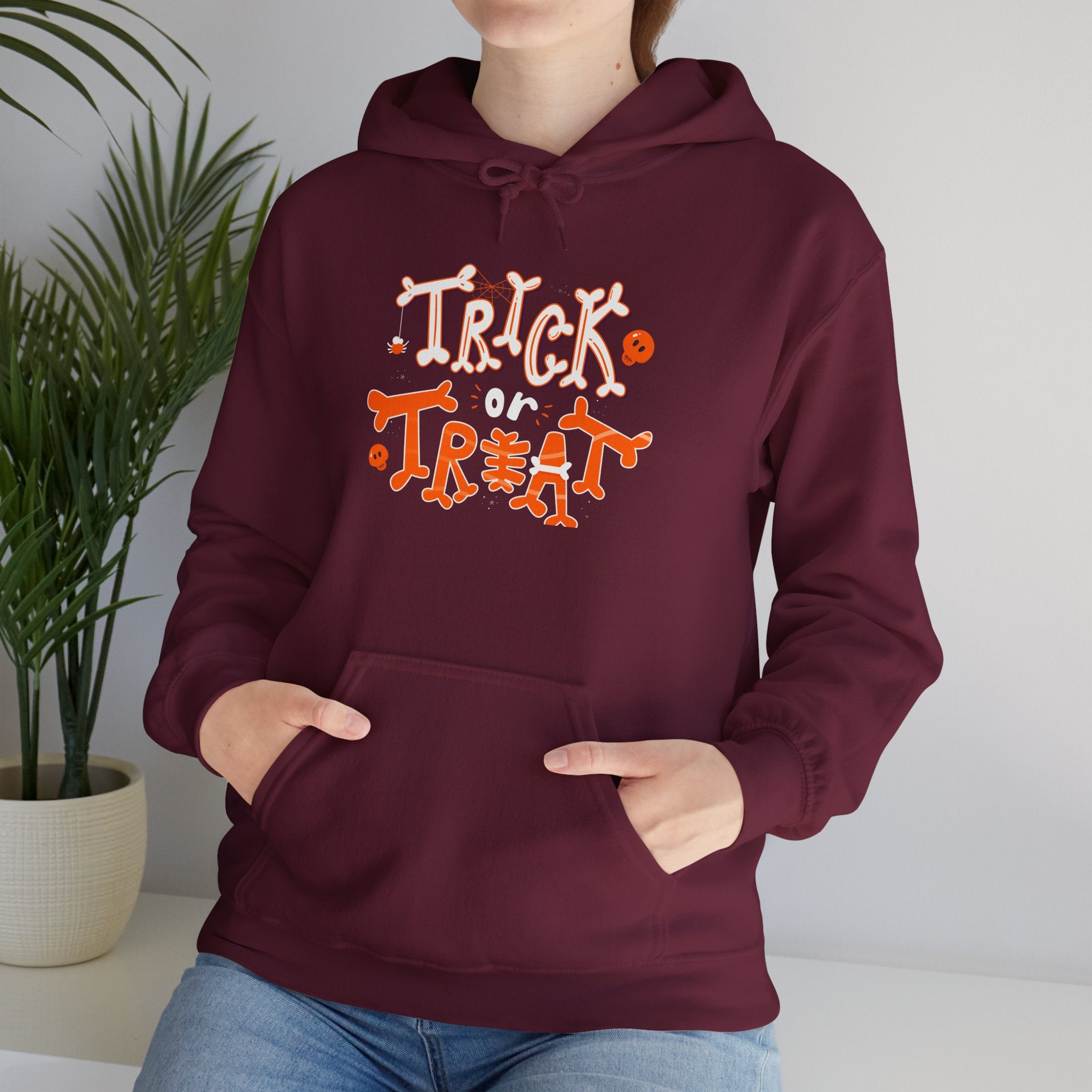 Halloween Trick or Treat  | Unisex Heavy Blend Hooded Sweatshirt