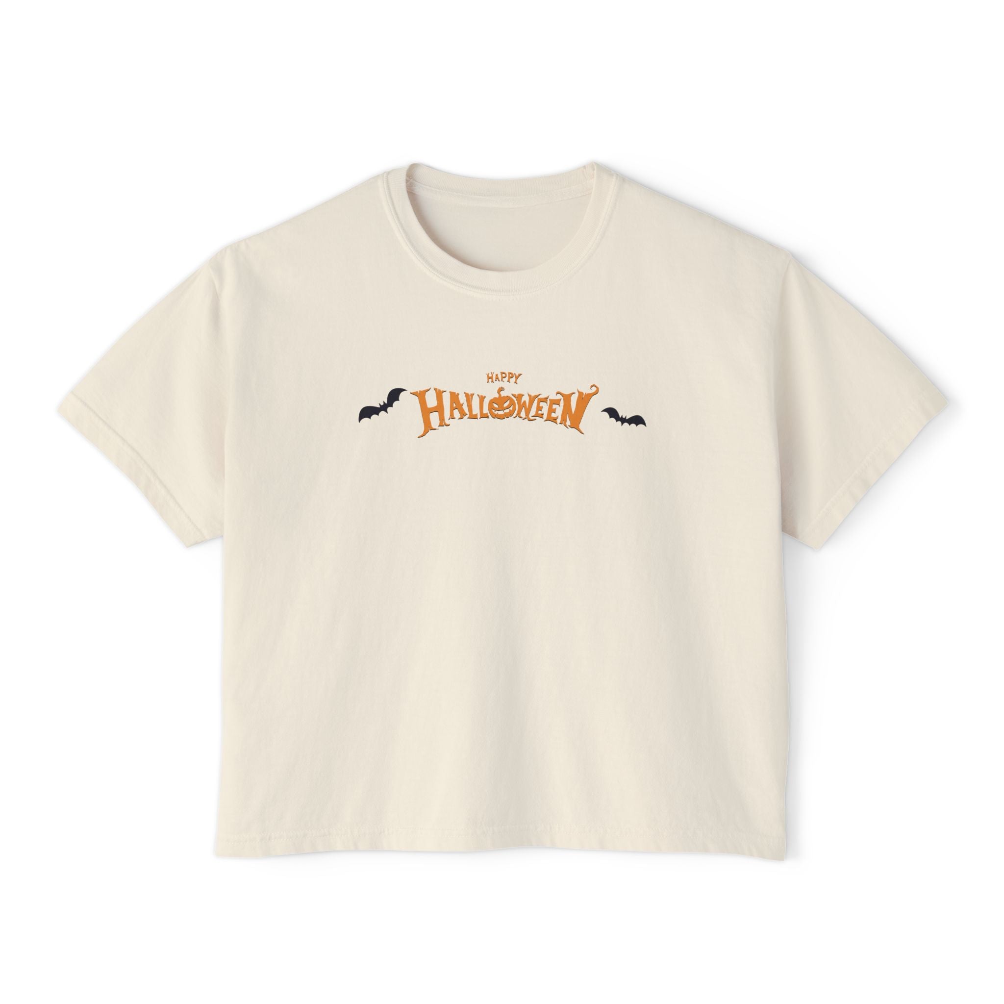 Halloween with Bats | Women's Boxy Tee