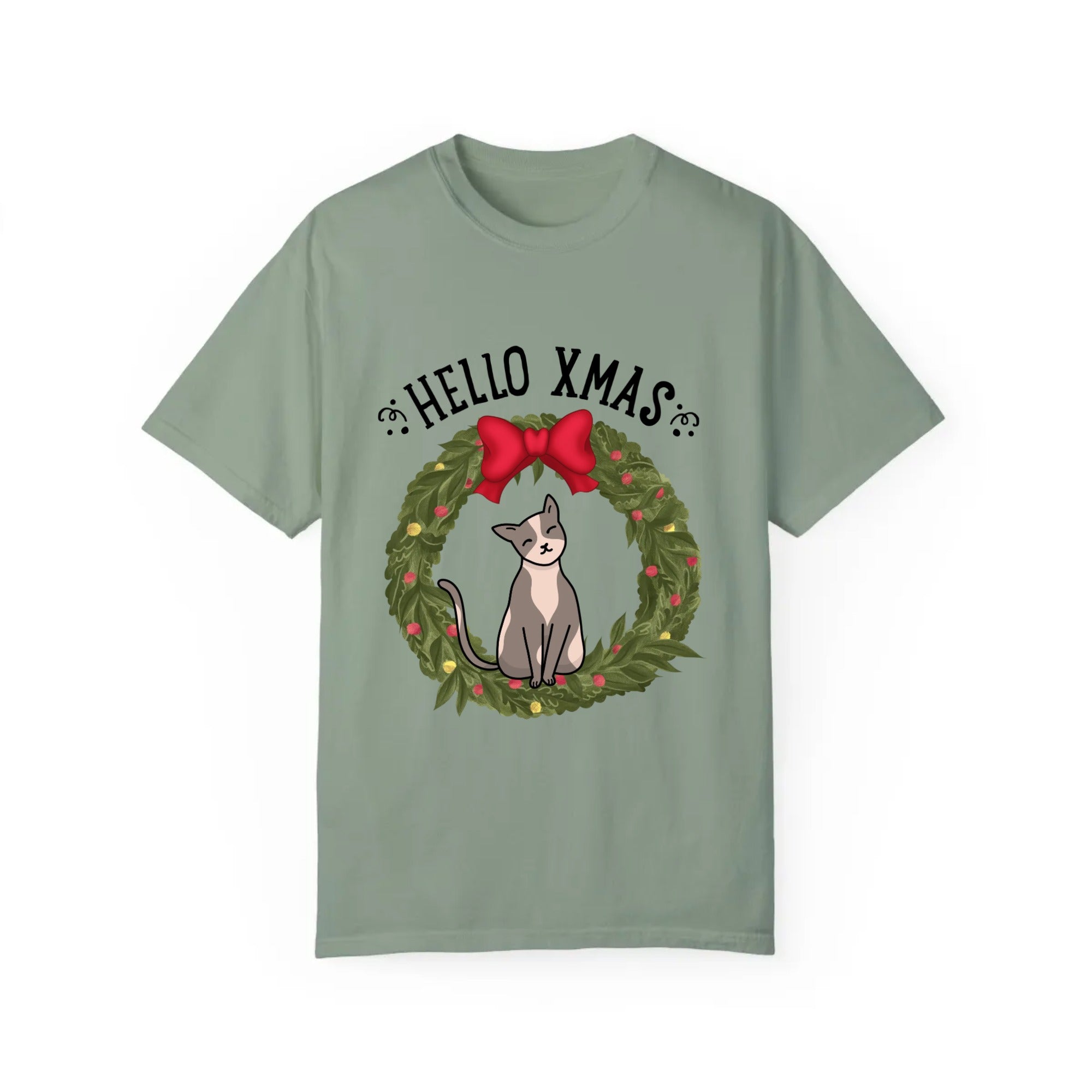 Hello XMAS | Unisex Garment-Dyed T-shirt