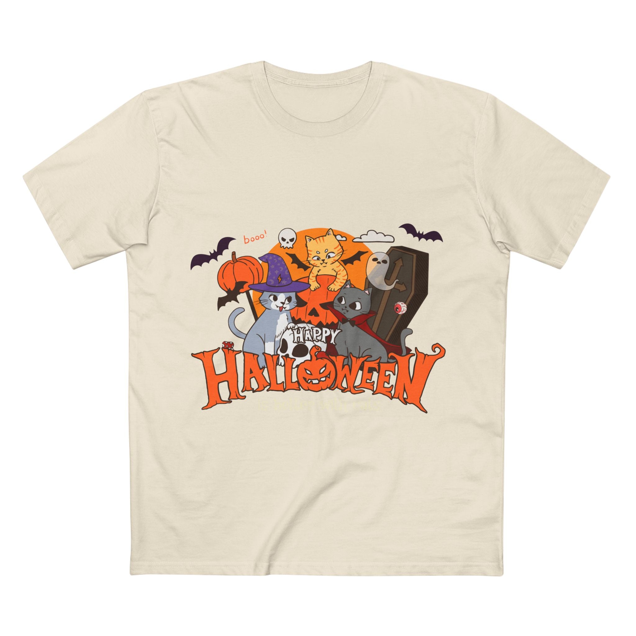 Halloween is Better with Cats | Men's Staple Tee