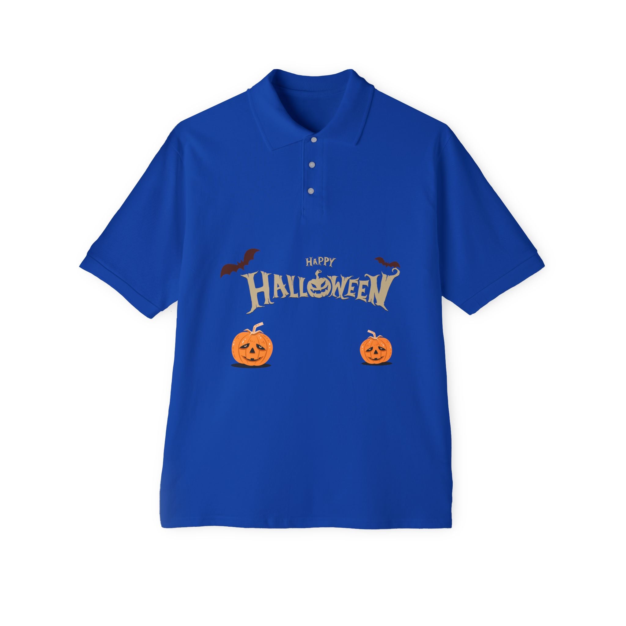 Halloween with Pumpkins | Men's Piqué Polo