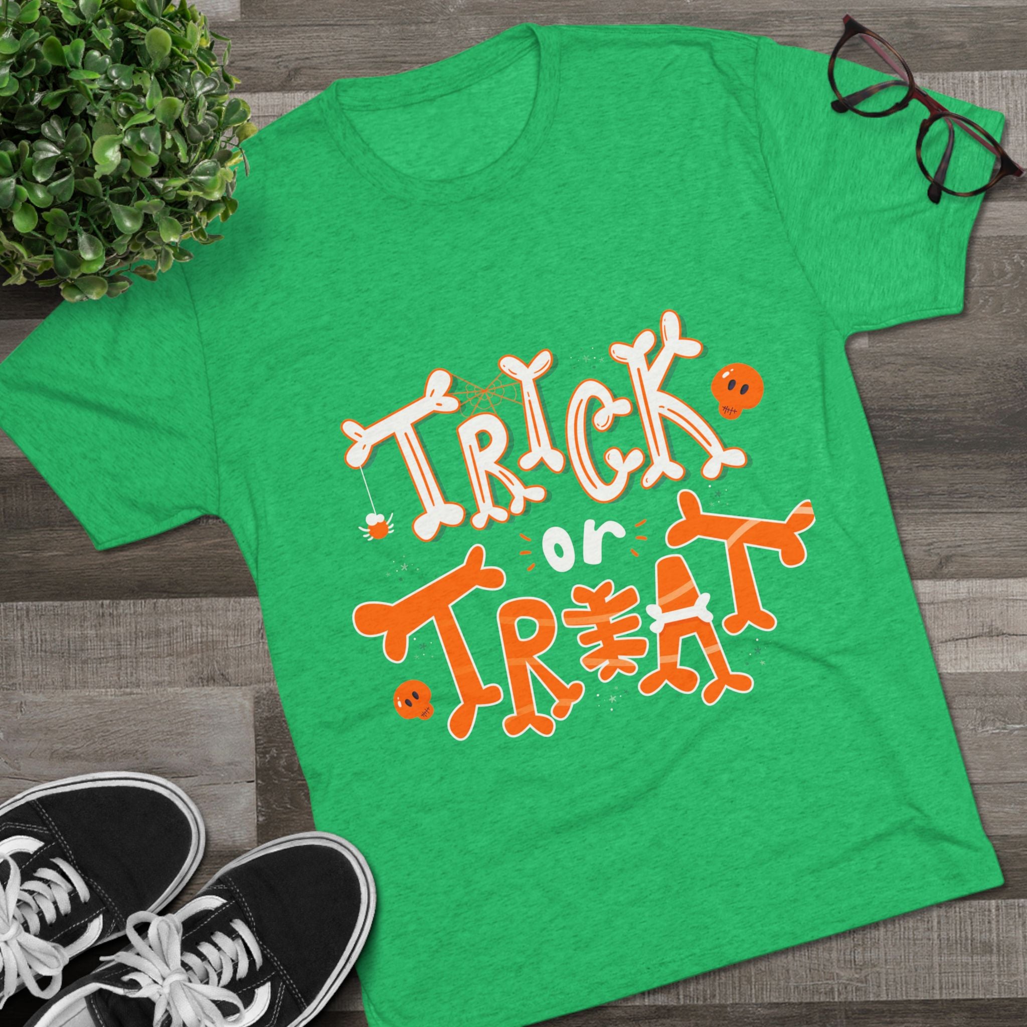 Halloween Trick or Treat | Unisex Tri-Blend Crew Tee