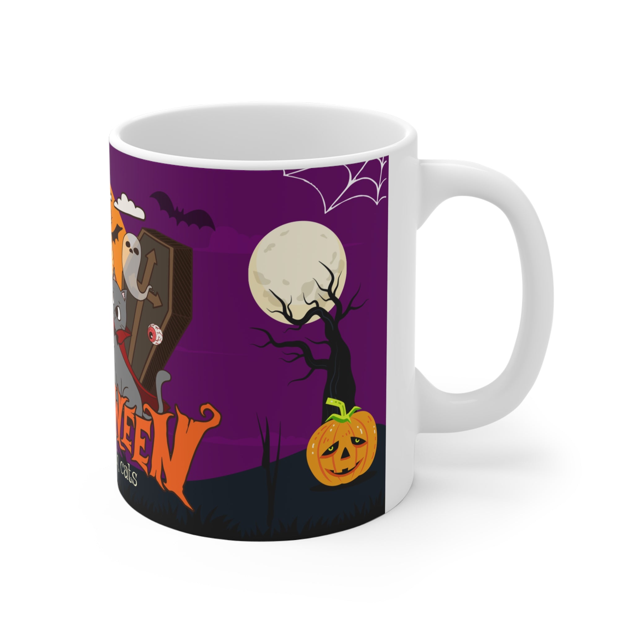 Happy Halloween is Better with Cats | Ceramic Mug