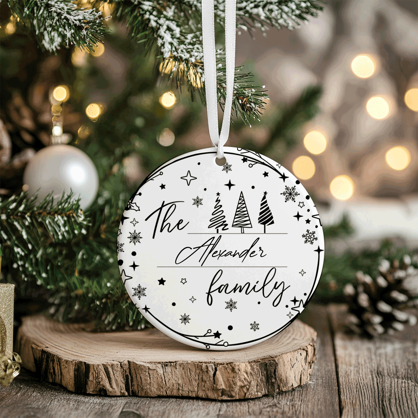 Home Sweet Home | Christmas in New Home State | Ceramic Ornament