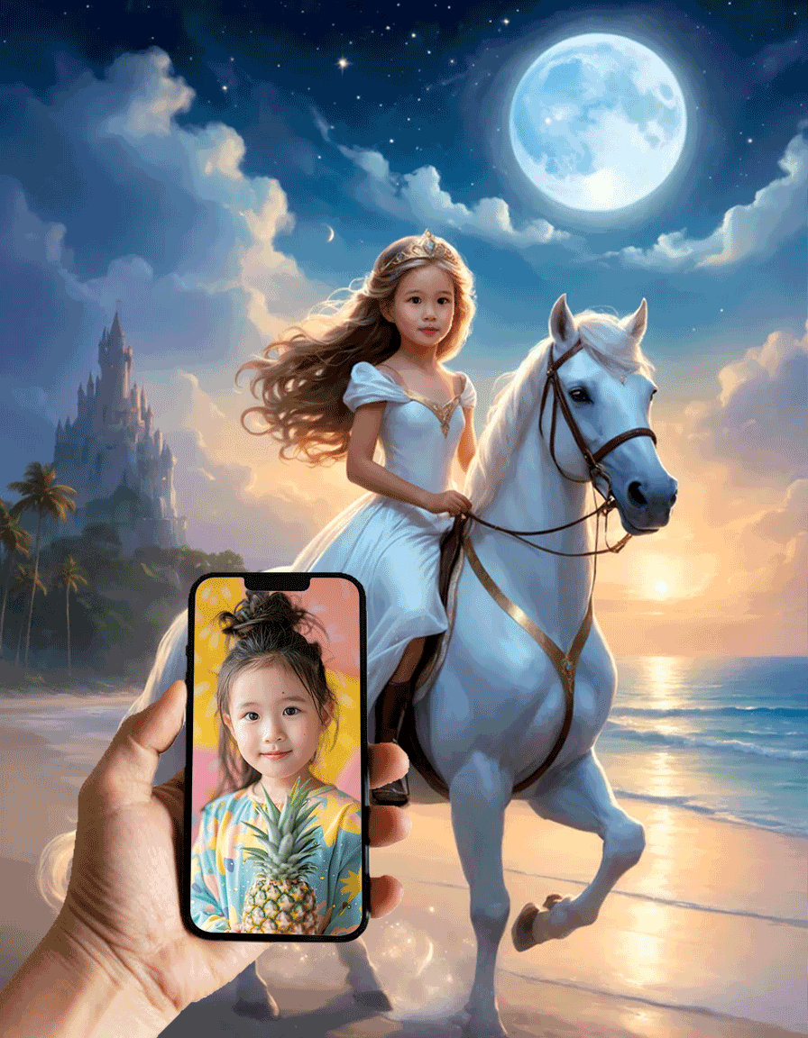 Personalized Princess On The Horse