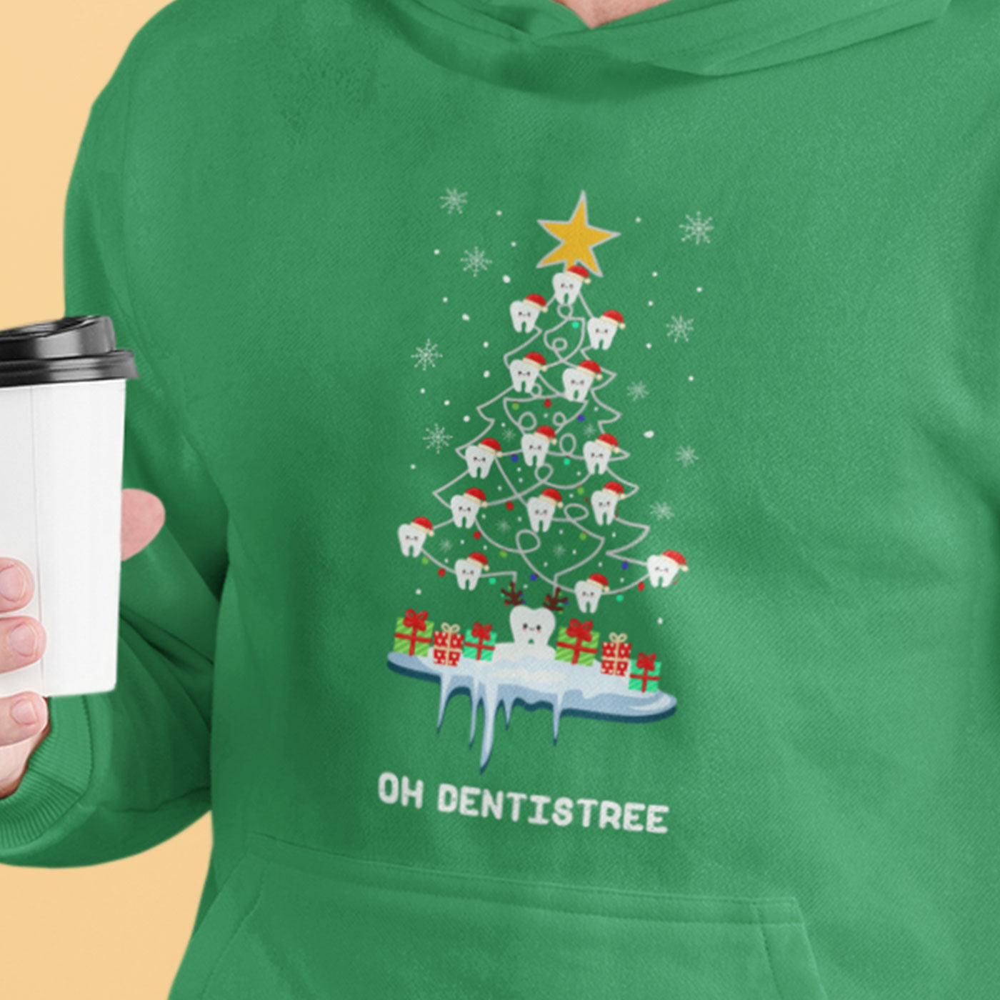 Oh Dentistree | Fun Dental Christmas Tree | Unisex Hoodie