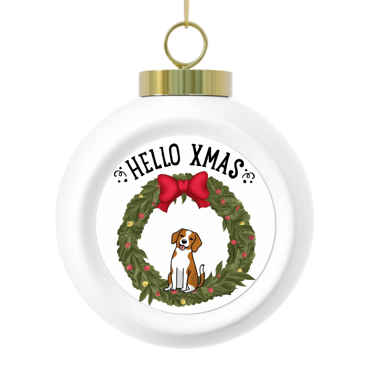 Hello XMAS - DOGS | Christmas Ball Ornament