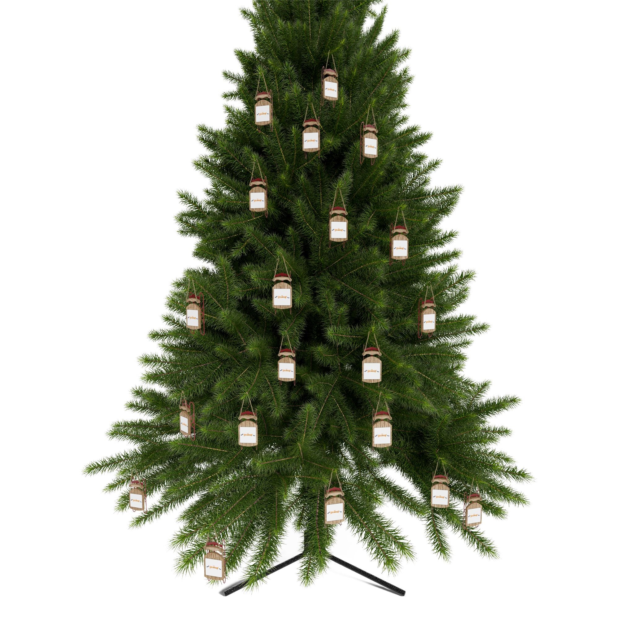 Halloween with Bats | Sled Ornaments