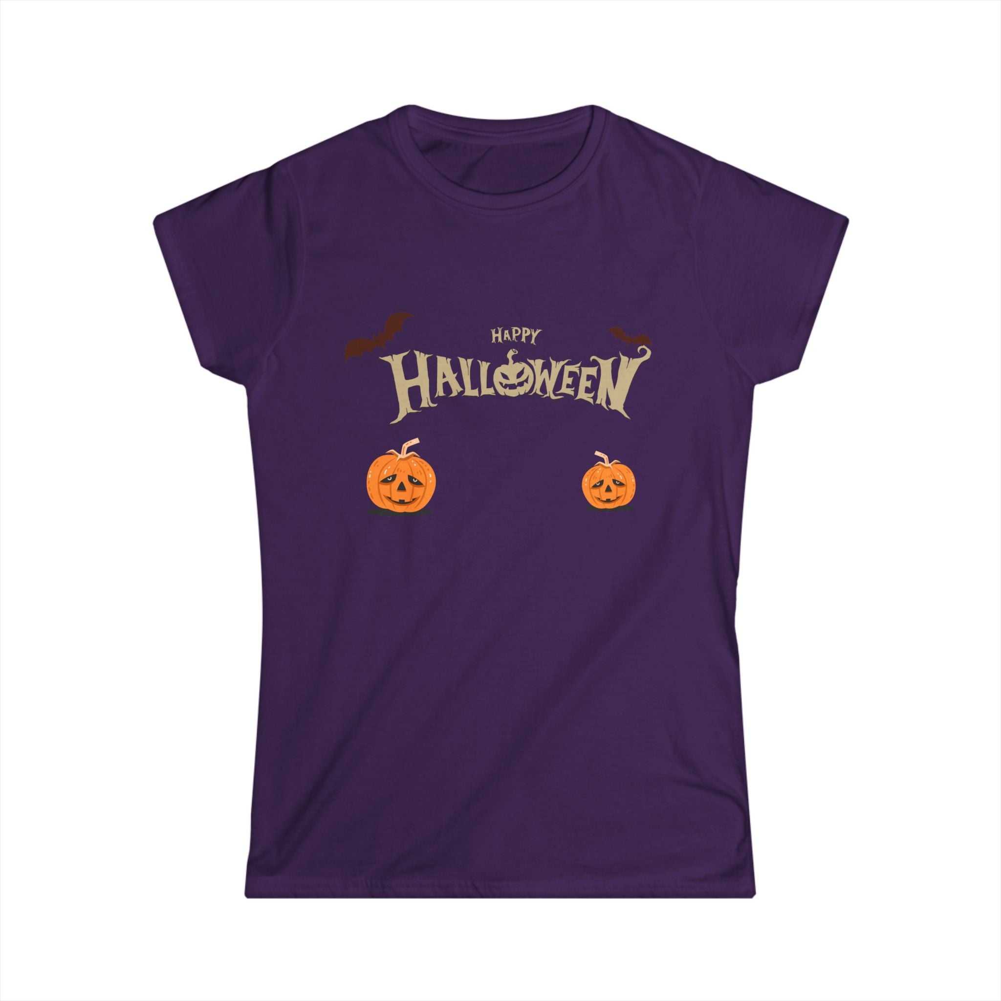 Halloween with Pumpkins | Women's Softstyle Tee