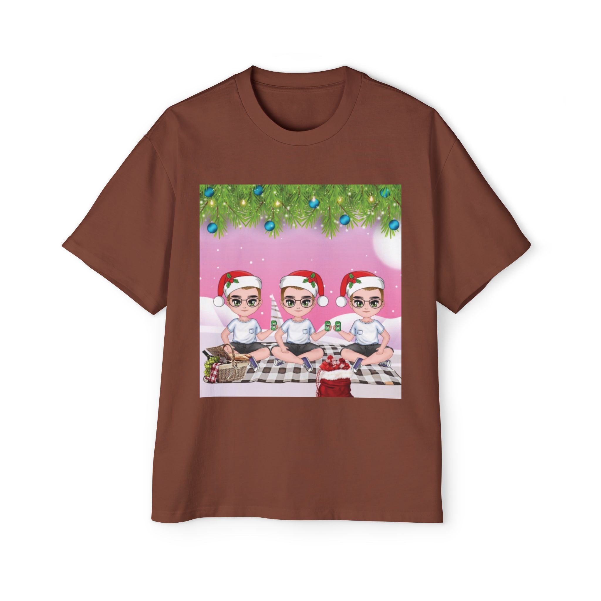 Christmas Friends | Men's Heavy Oversized Tee