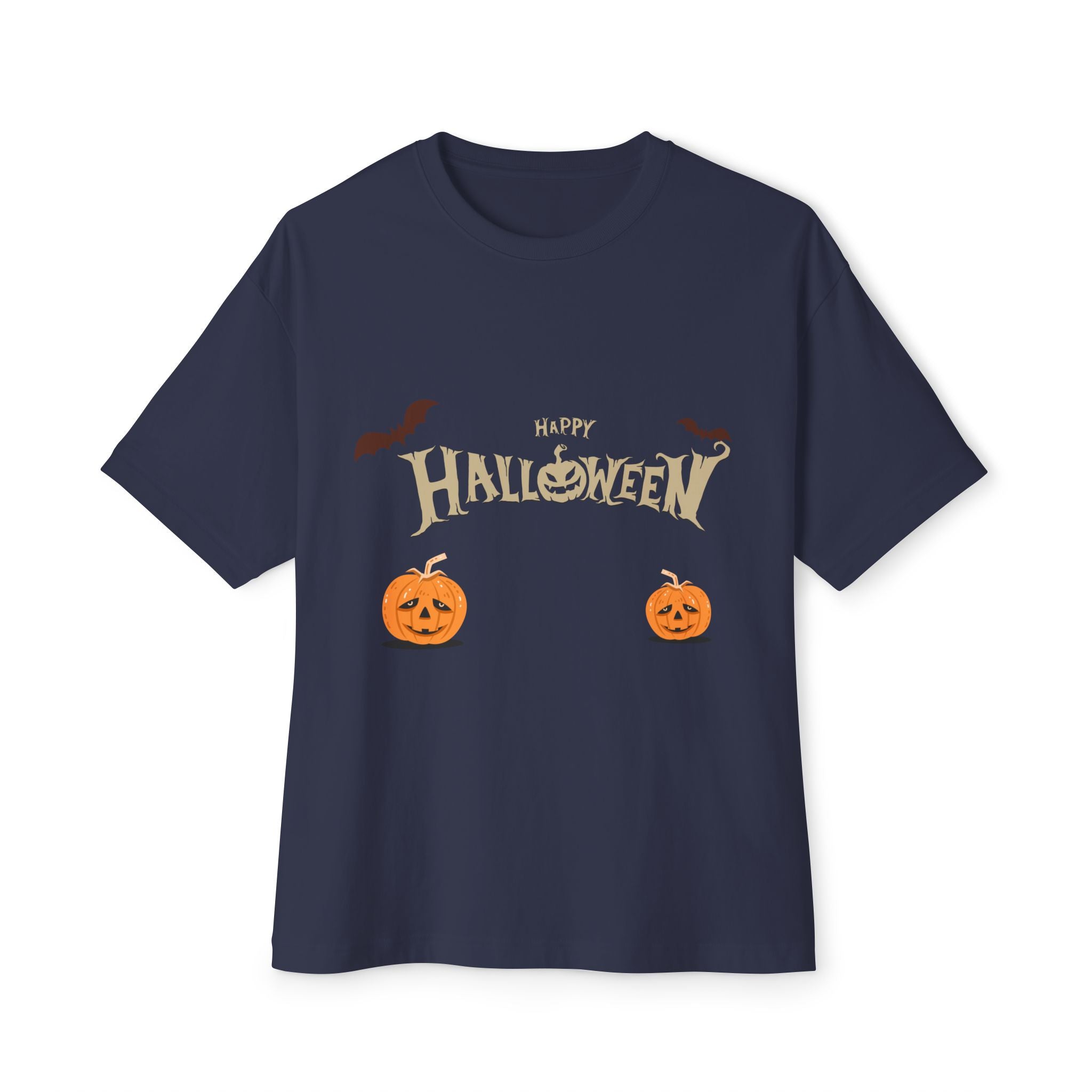 Halloween with Pumpkins | Unisex Oversized Boxy Tee