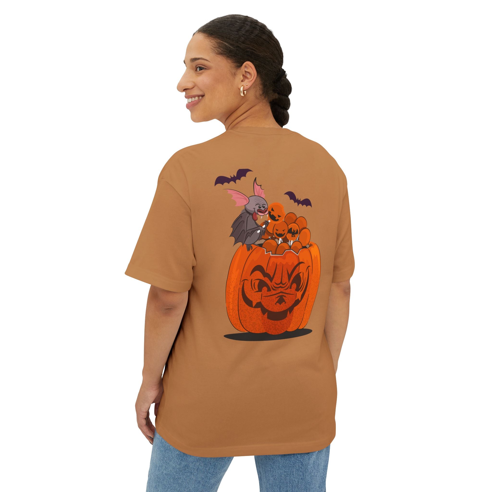 Halloween Trick or Treat | Unisex Oversized Boxy Tee